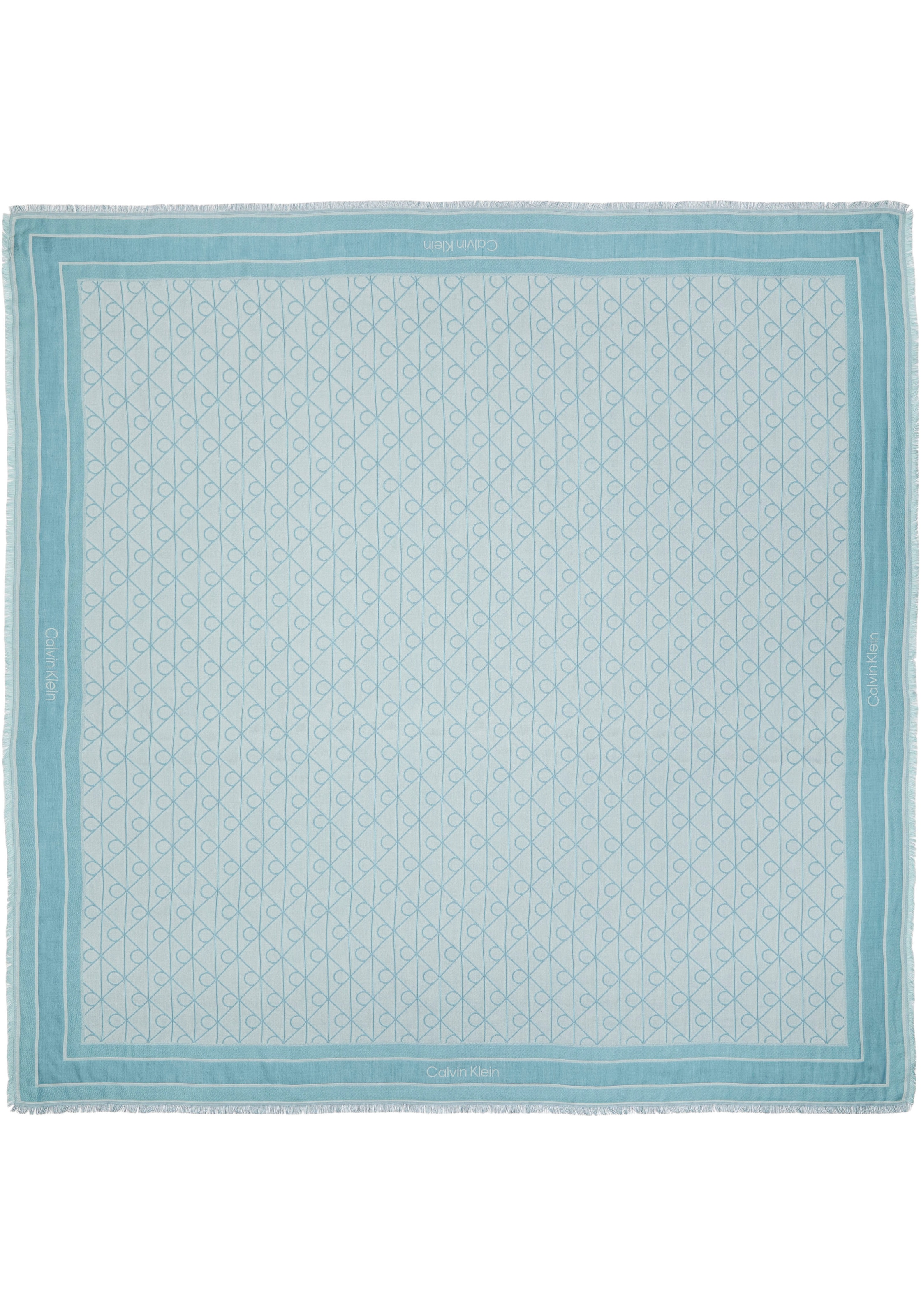Calvin Klein Modetuch »EMBLEM AOP JACQUARD SQUARE SCARF« Mit Markenlabelmusterung