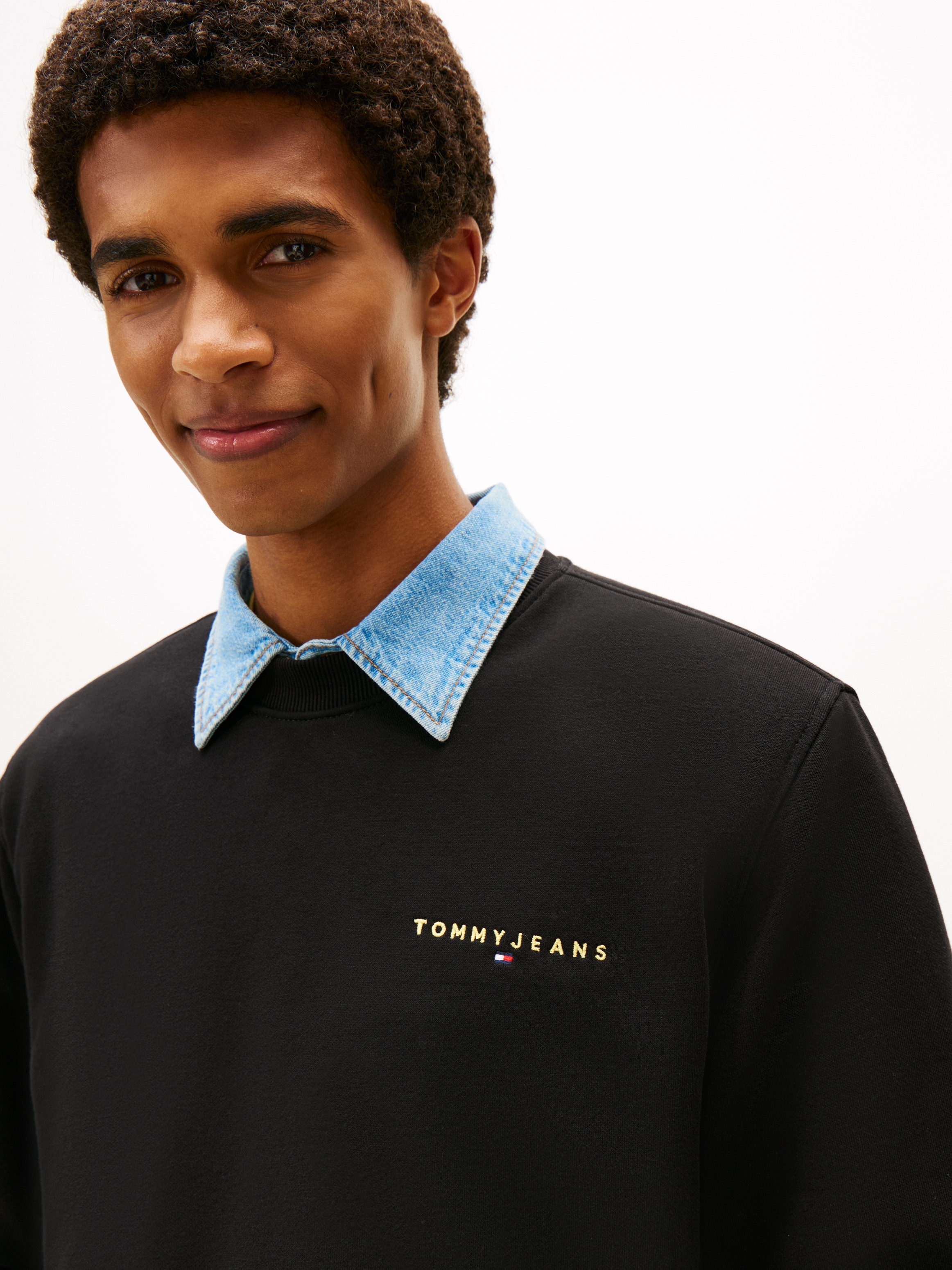 Tommy Jeans Sweatshirt »TJM REG LINEAR CREW EXT«, mit Logostickerei
