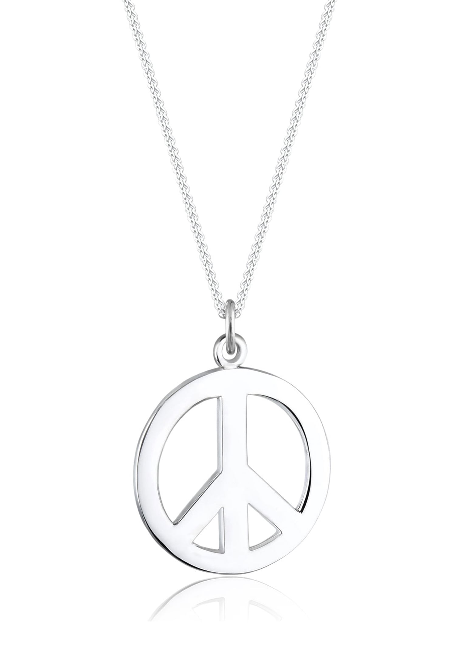 Elli Kette mit Anhänger »Halskette Boho Peace Zeichen 925 Silber«