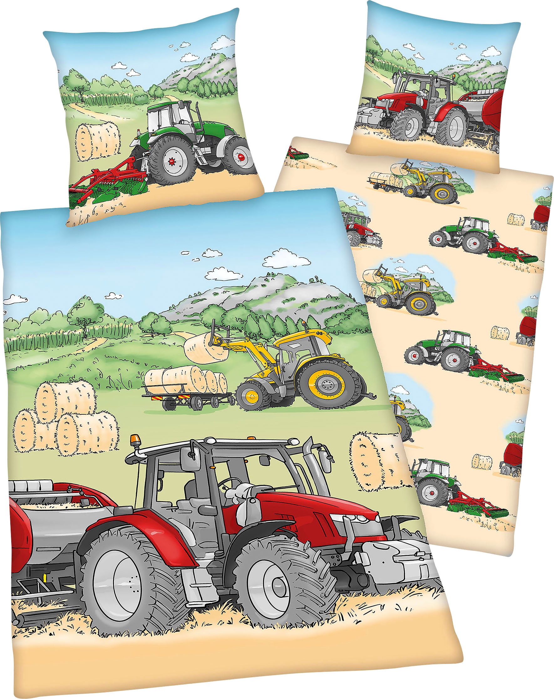 Kinderbettwäsche »Traktor«, mit tollem "Traktor" Motiv