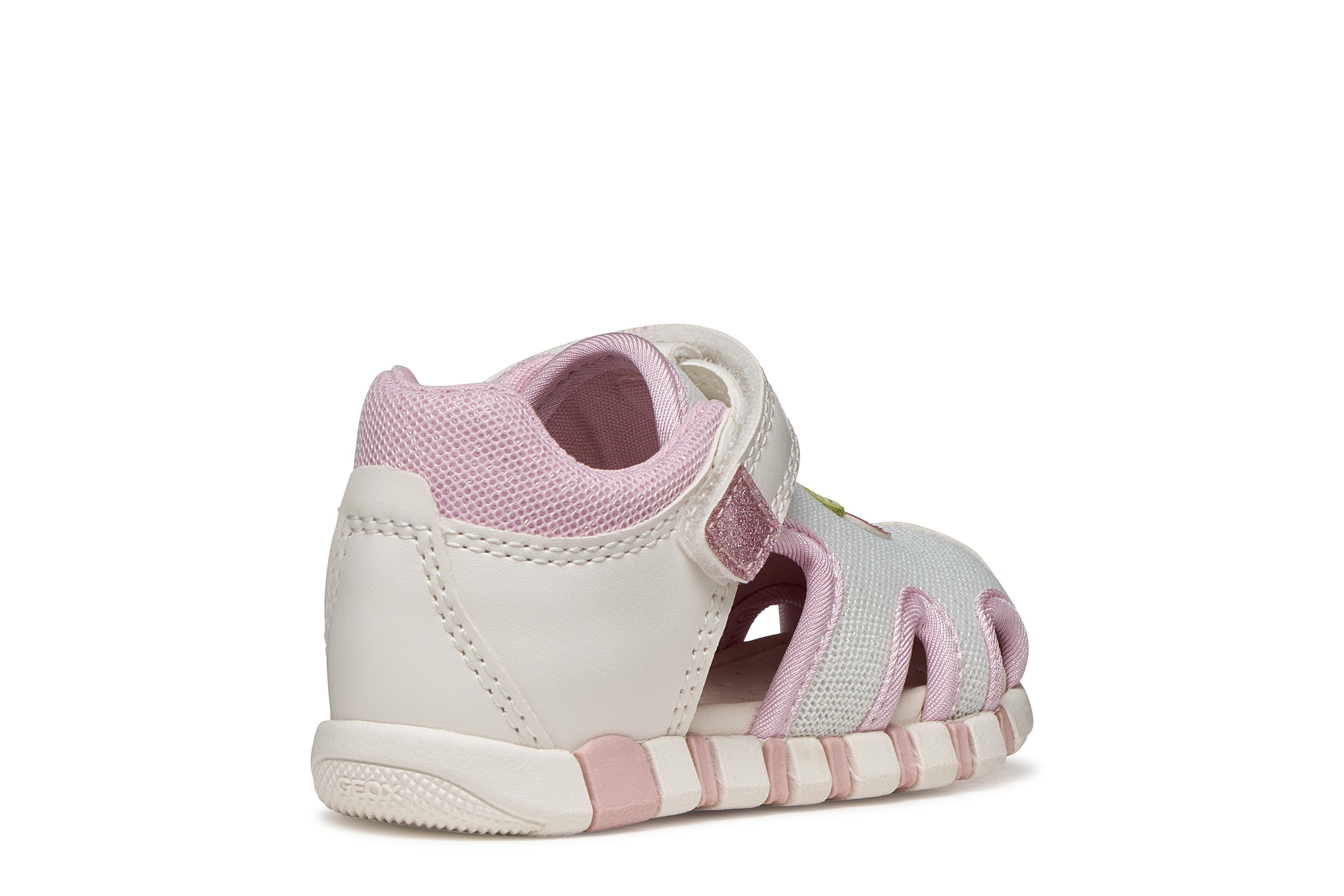 Geox Lauflernschuh »B SANDAL IUPIDOO GIR«  Babyschuh mit süßem Aufnäher, Größenschablone zum Download