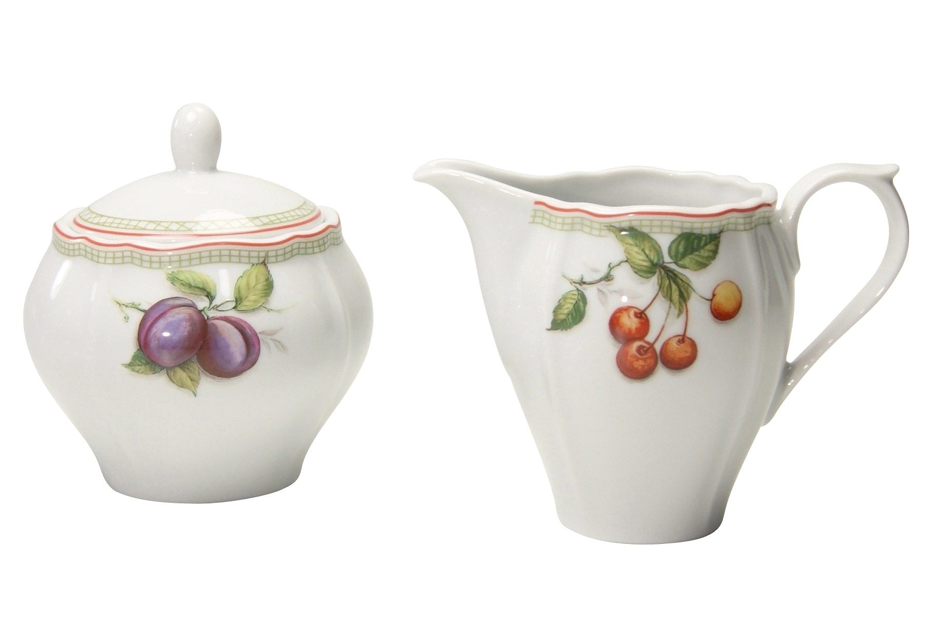 CreaTable Milch- und Zuckerset »Flora Orchard«, (Set, 2 tlg., 1 Milchkännchen, 1 Zuckerdose)