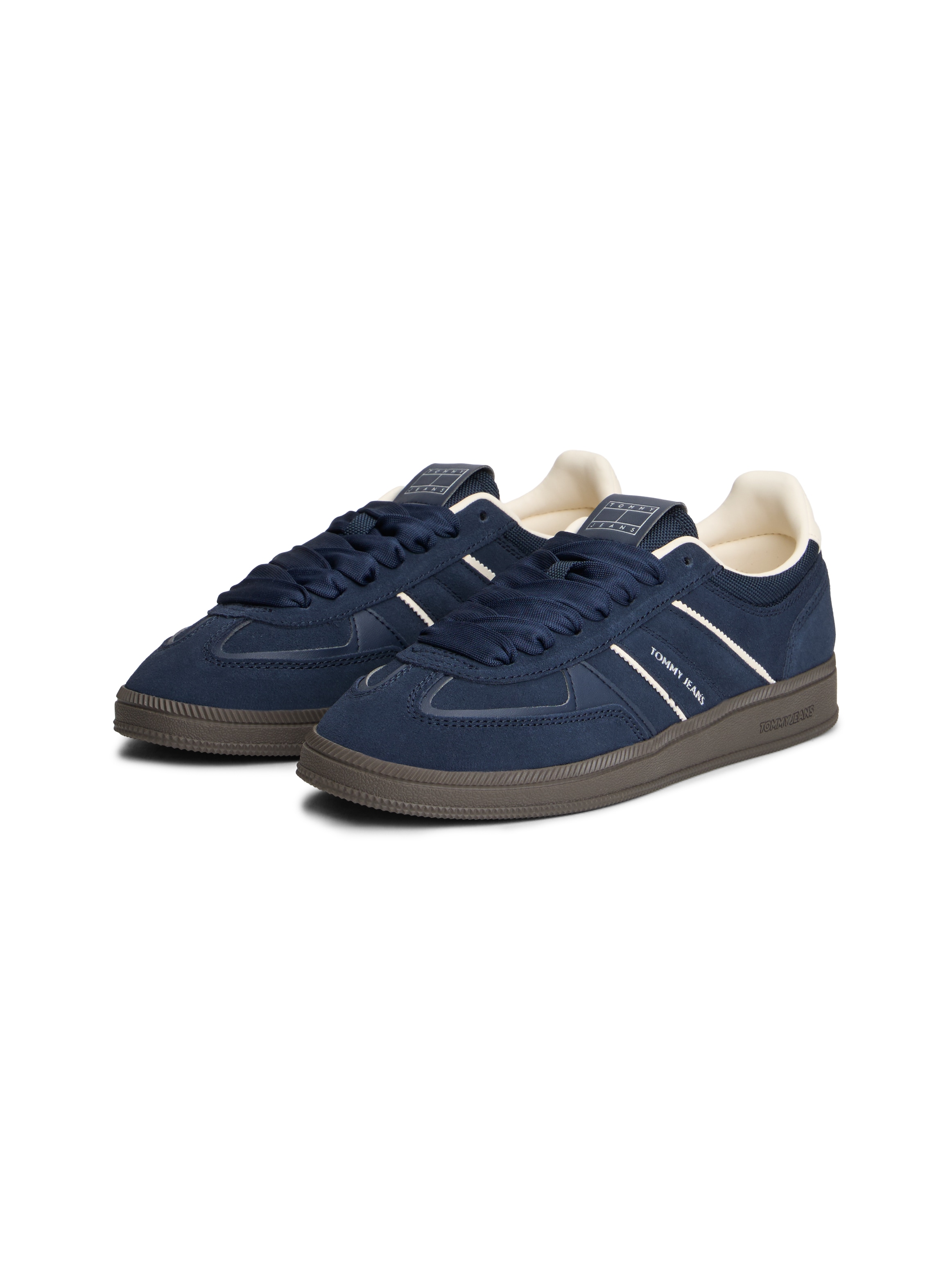 Tommy Jeans Plateausneaker »THE GREENWICH EDGE SUEDE«  Freizeitschuh, Halbschuh, Schnürschuh mit gepolstertem Schaftrand