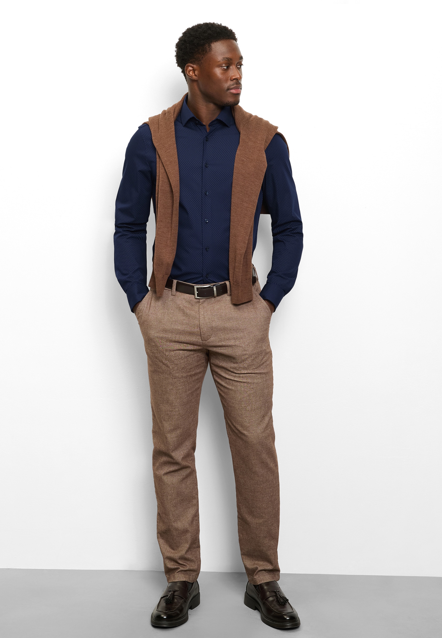 OLYMP Langarmhemd »Level Five« Businesshemd, body fit, Modern Kentkragen