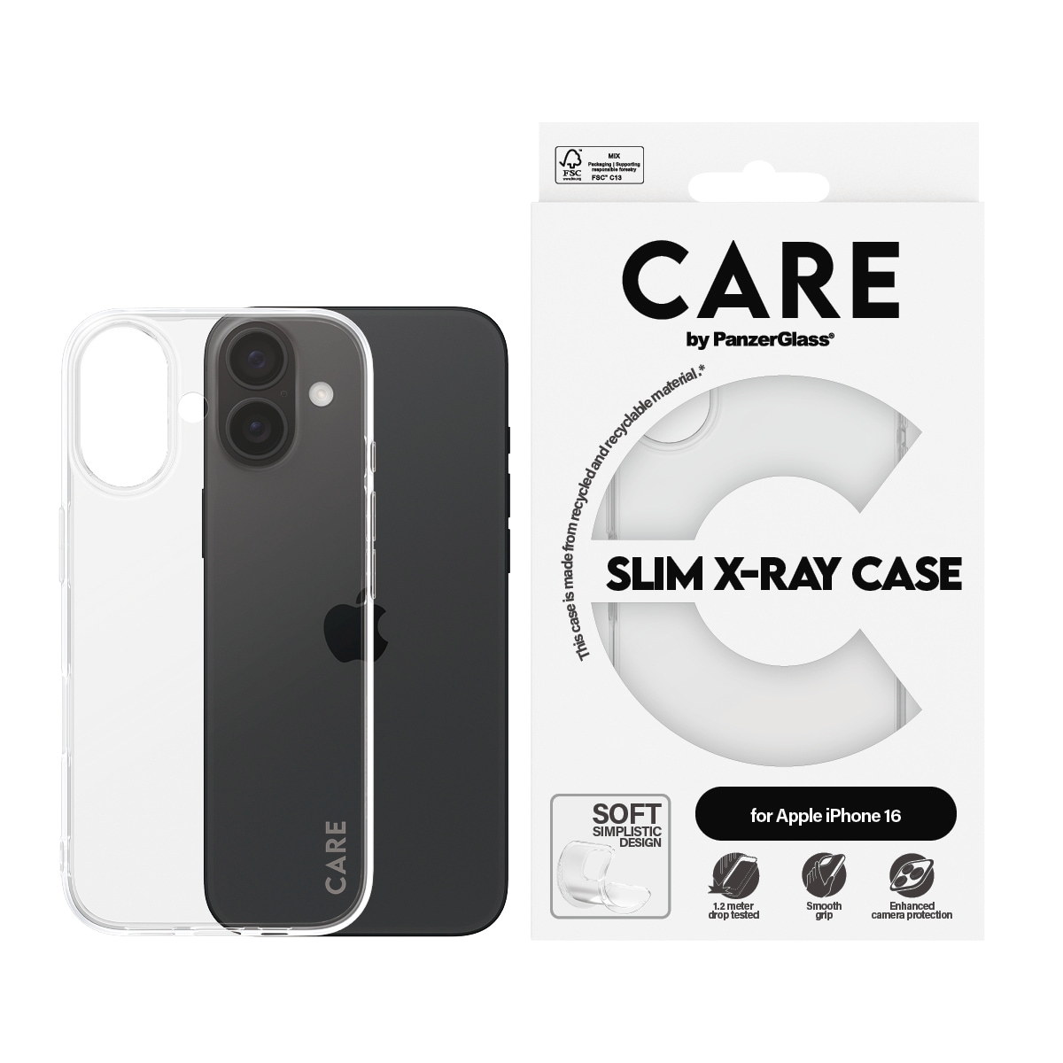 Handyhülle »Case Fashion X-Ray Soft Basic Apple iPhone 16«, Backcover, Schutzhülle,...