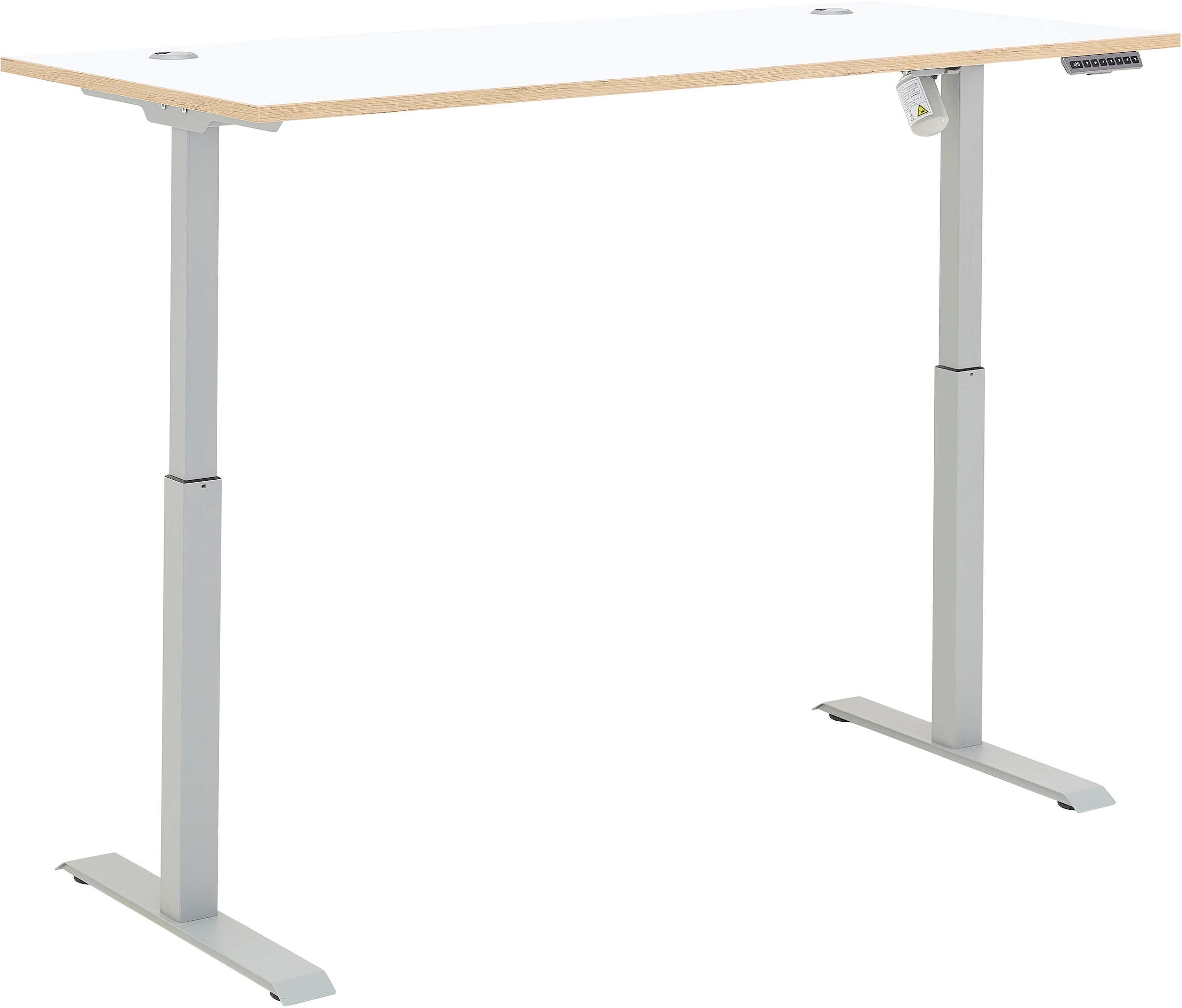 Innostyle Schreibtisch »Memphis Schreibtisch, 160x72x77cm (B/H/T)«, (1 St.), Soft Touch Oberfläche, Füße justierbar, Memory Funktion