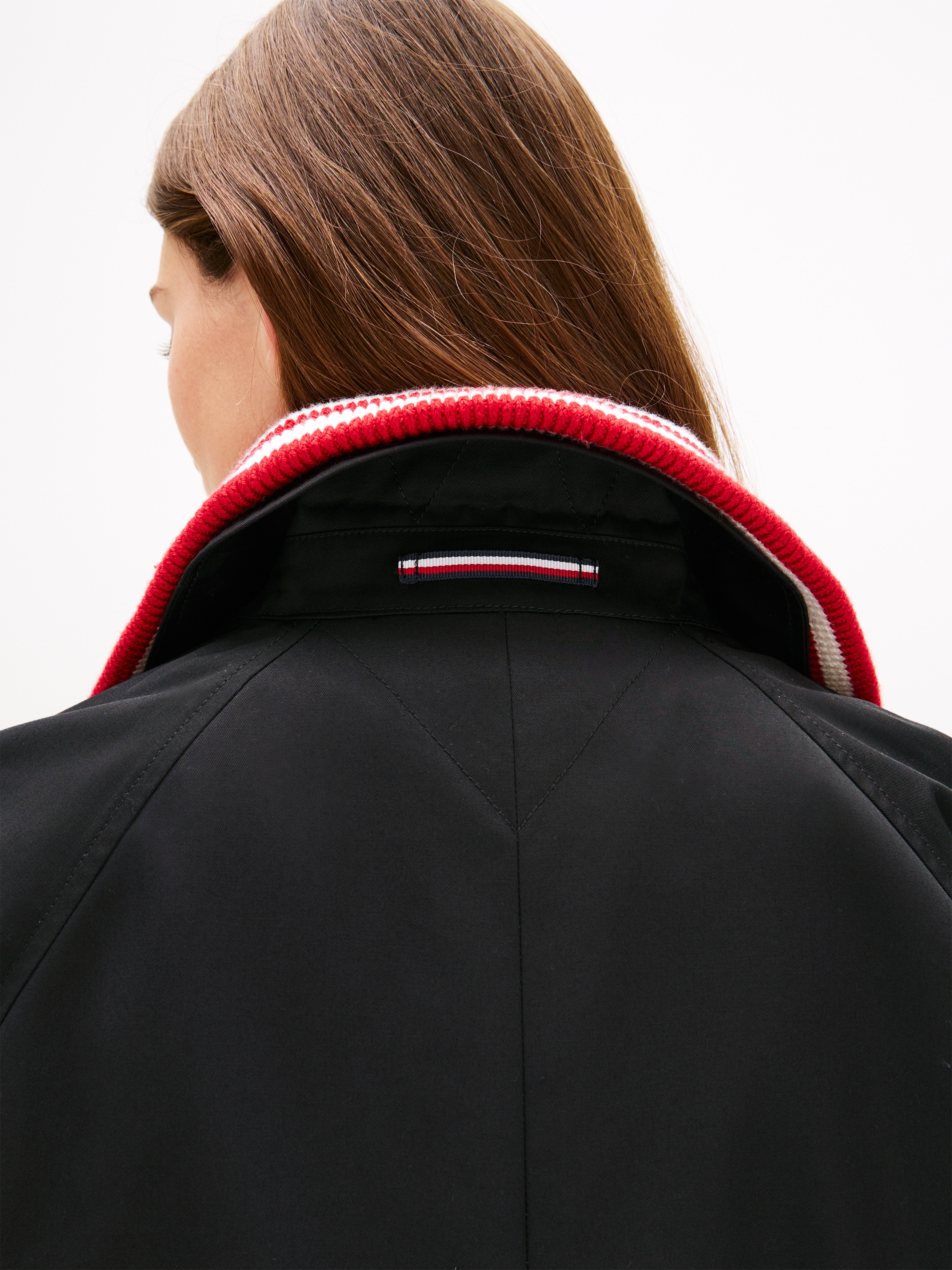 Tommy Hilfiger Kurzjacke »COTTON SHORT JACKET« mit aufgesetzten Taschen, Relaxed Fit