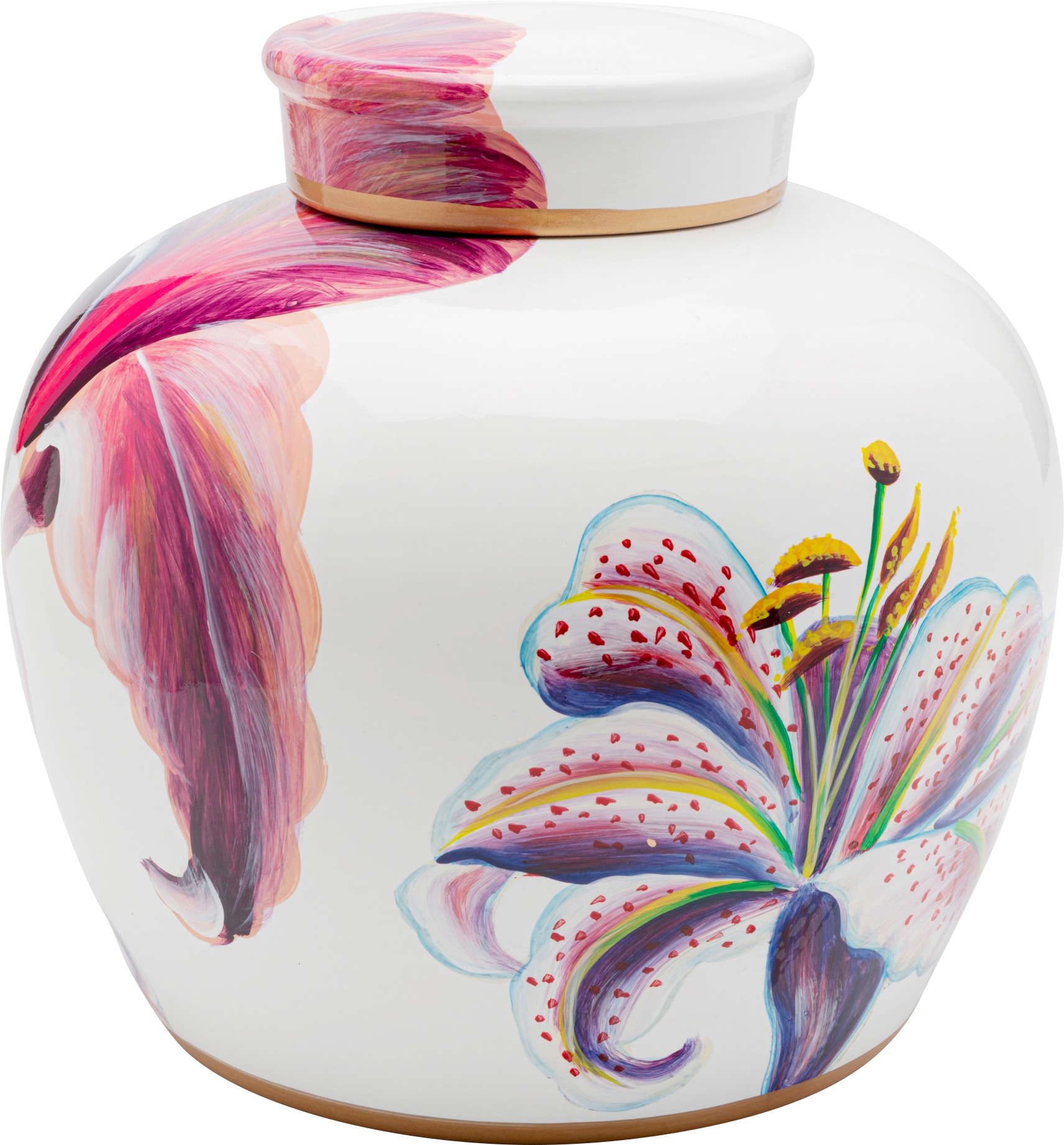 Kare Design Dose »Dekodose Lillies« ideal für Schmuck, Schlüssel, Kleingeld, Haargummis u.a. Kleinteile