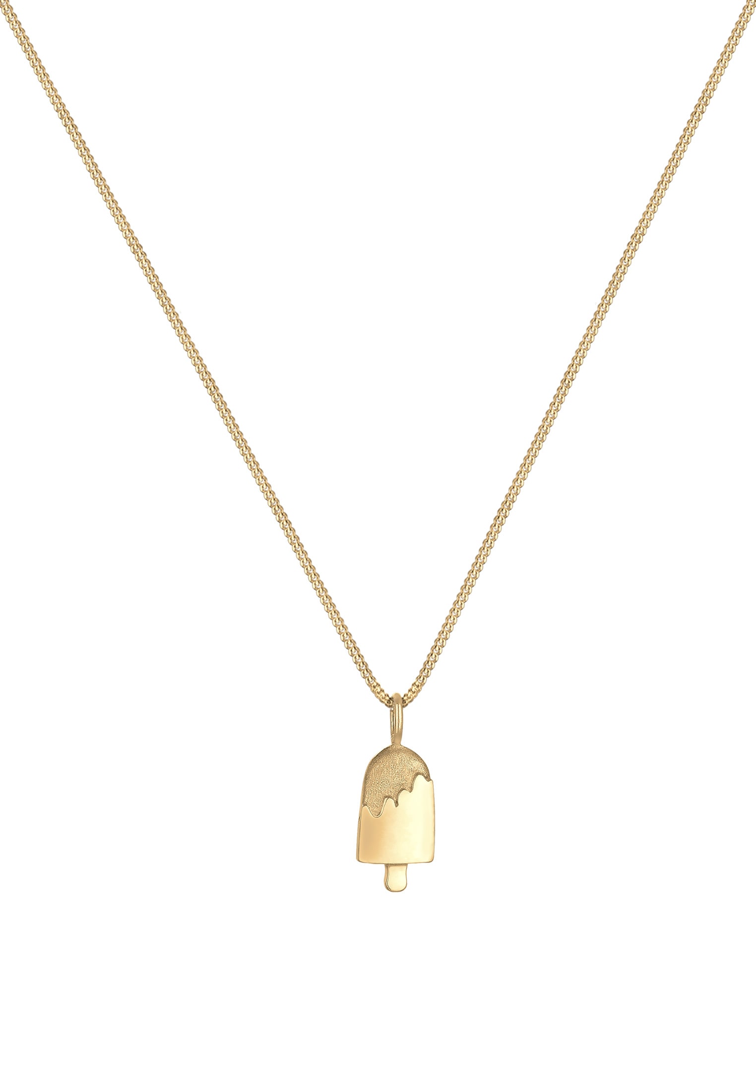 Elli Kette mit Anhänger »Halskette Anhänger Candies Eis 925 Sterling Silver Gold-plated«