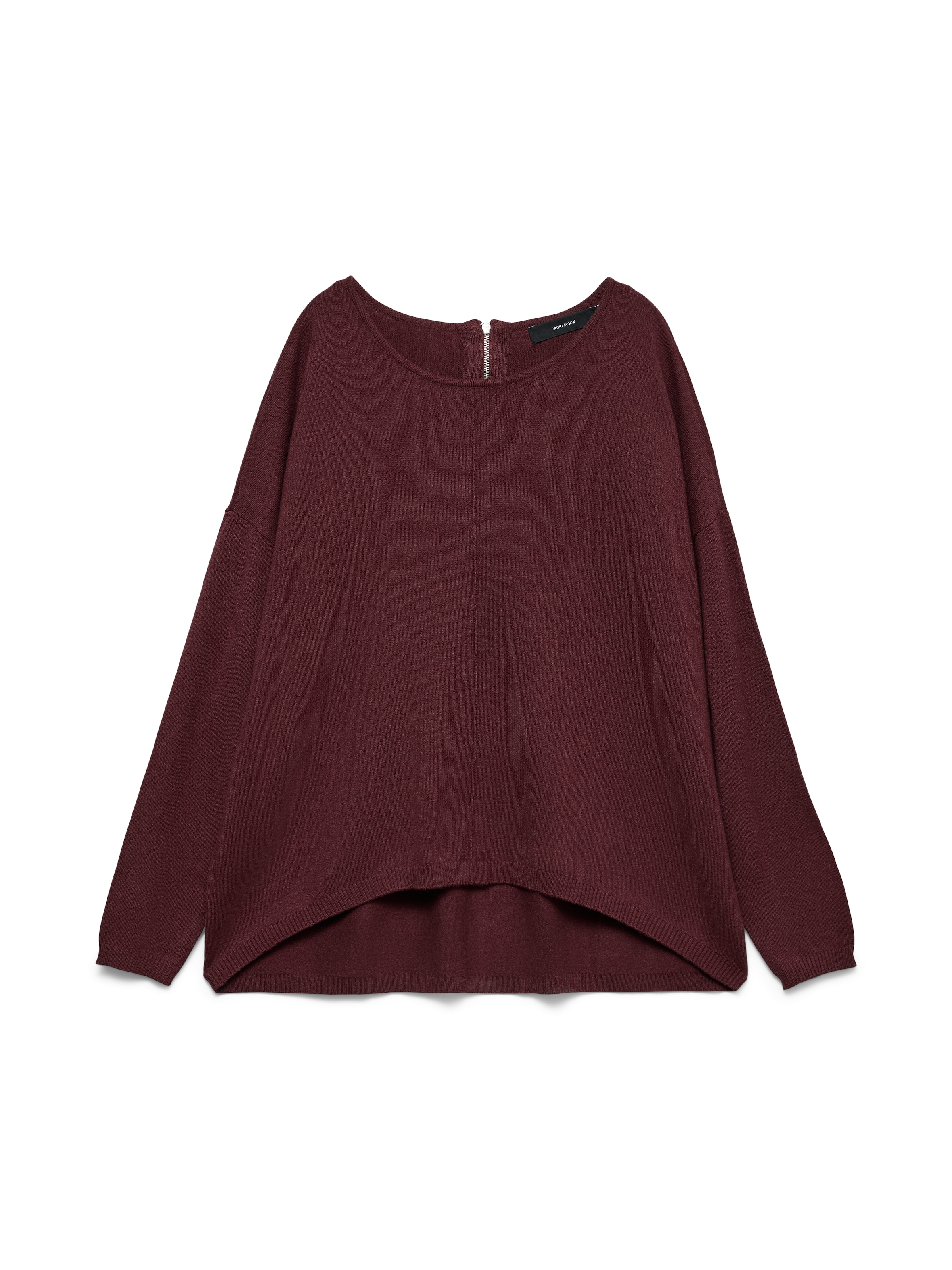 Vero Moda Rundhalspullover »VMBREEZE AURA LS ZIPPER BLOUSE NOOS«