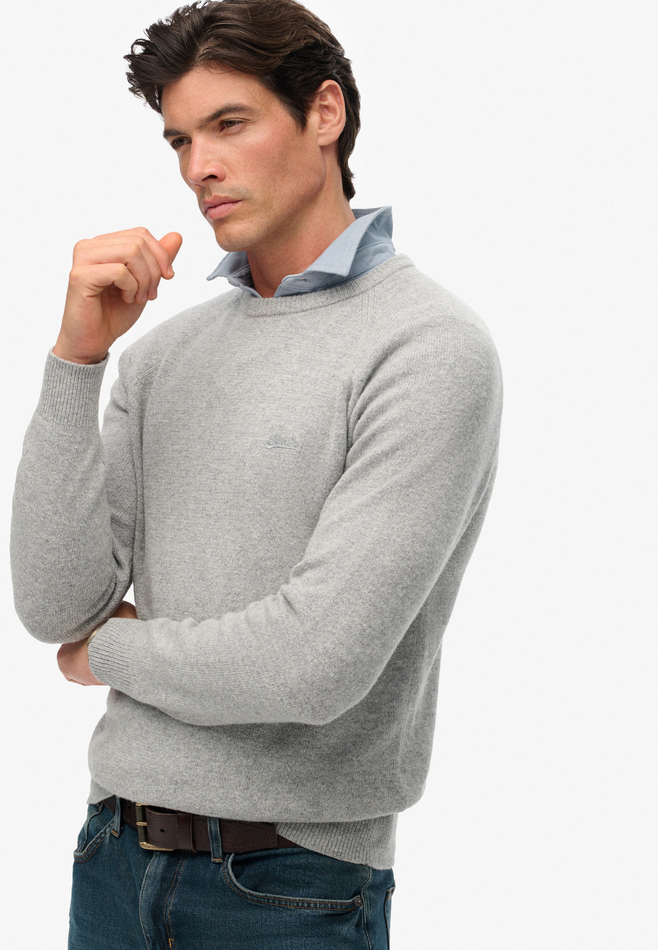 Superdry Strickpullover »WOOL BLEND JUMPER«