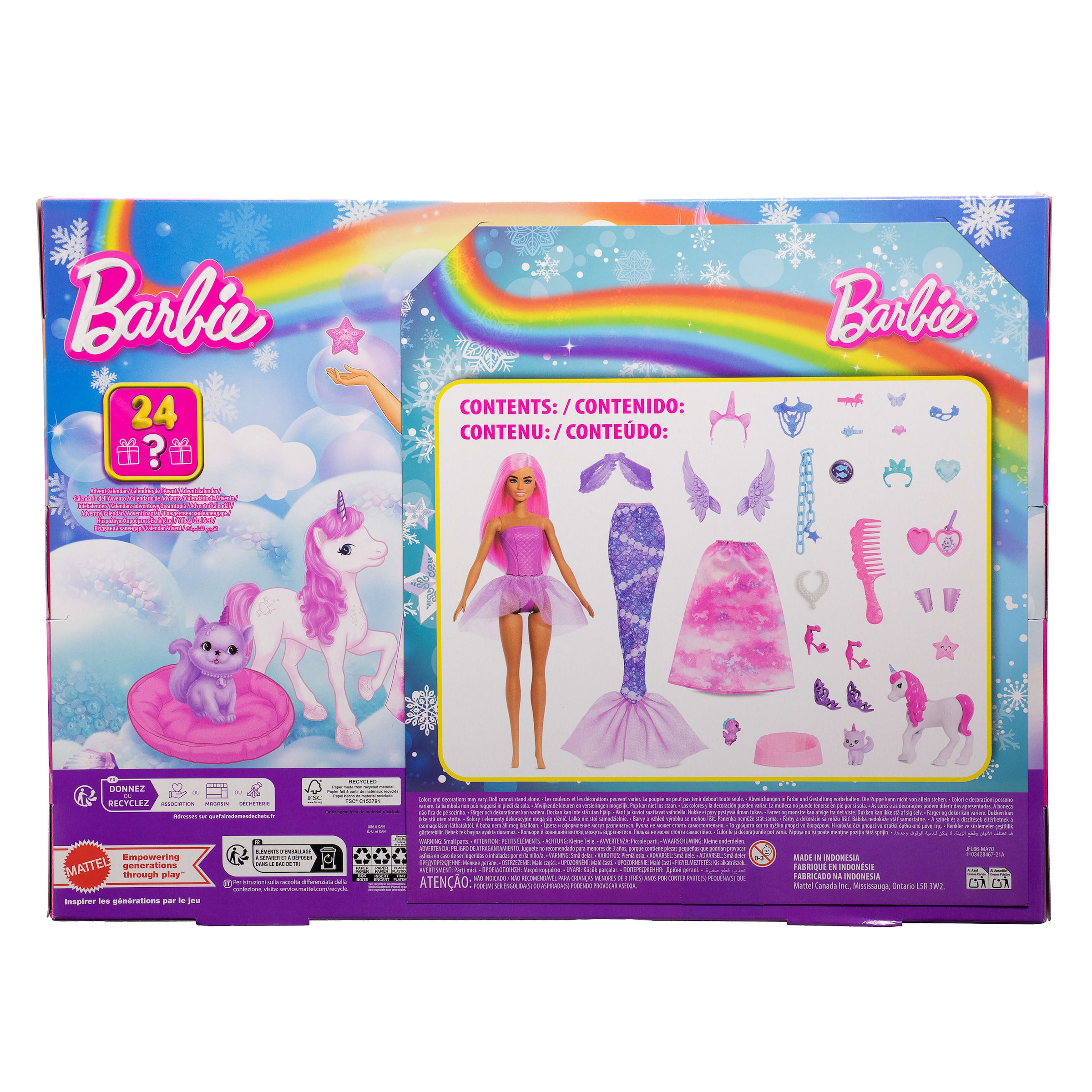 Barbie Spielzeug-Adventskalender »Barbie Fantasy Adventskalender« ab 3 Jahren