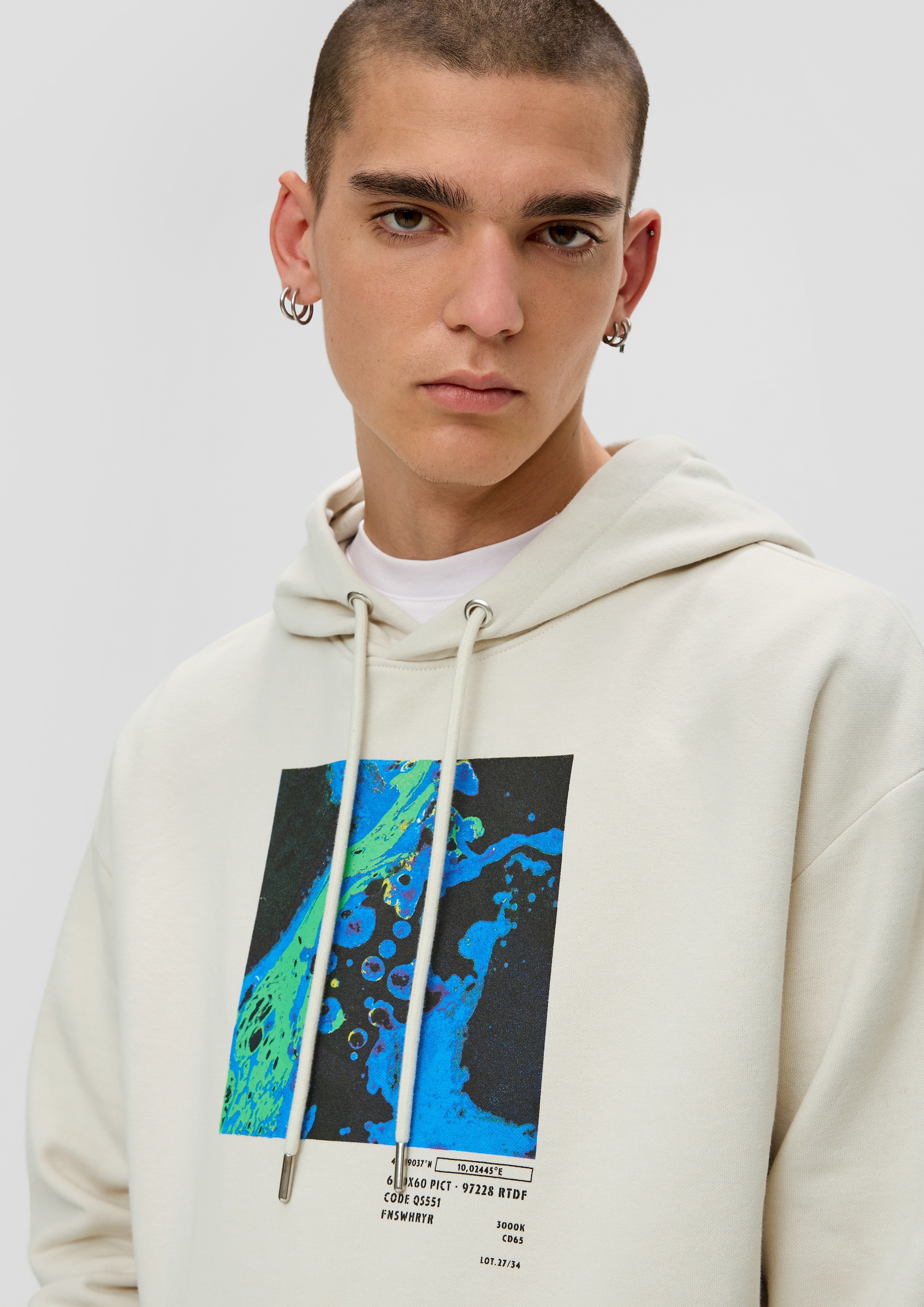 Hoodie, mit Frontprint