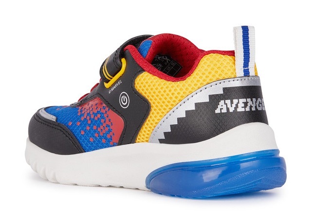 Geox Sneaker »J CIBERDRON BOY E«, mit Blinkfunktion, Freizeitschuh, Halbschuh, Schnürschuh