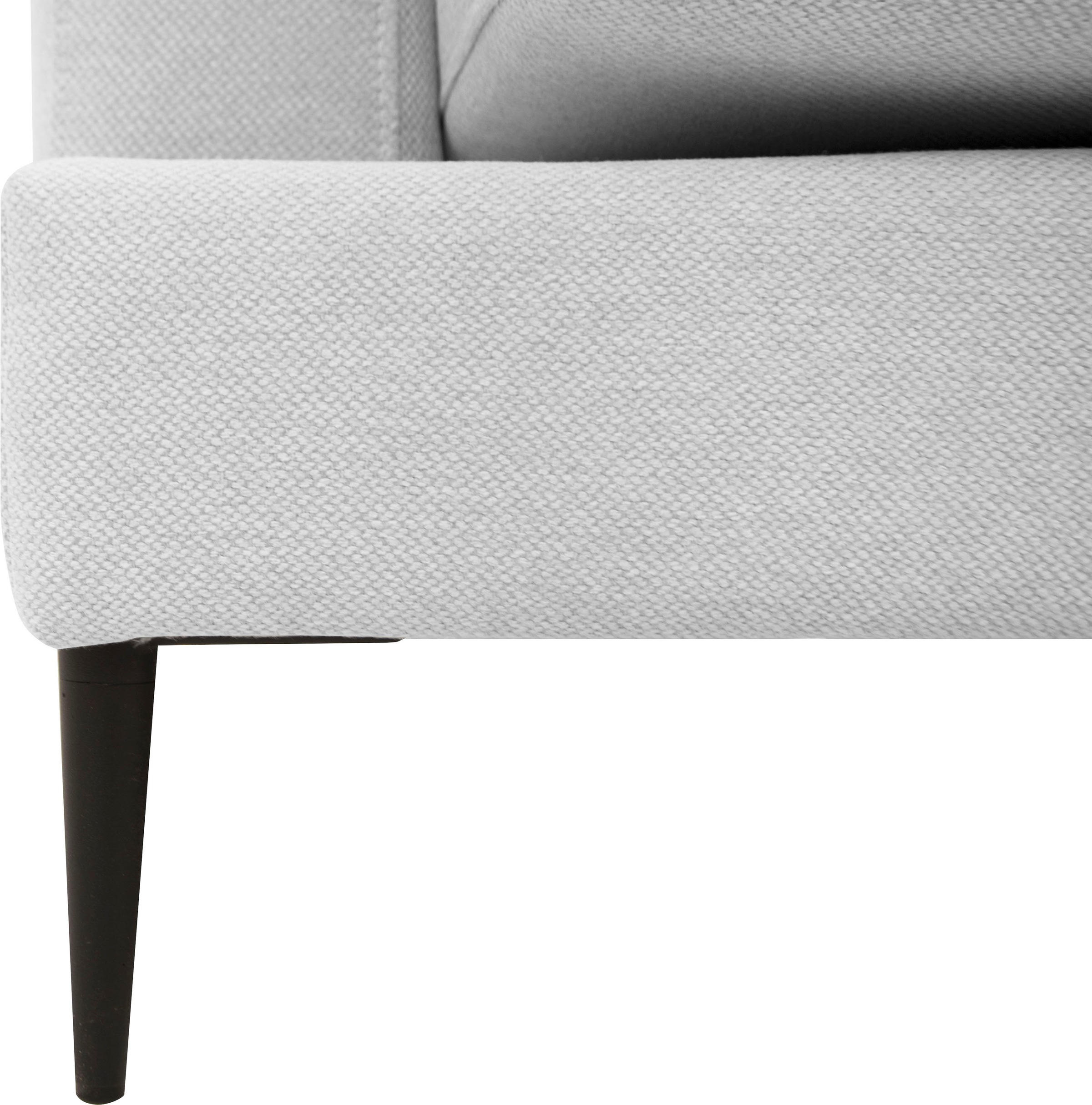 Leonique Recamiere »Cozy Chaiselongue, Maße B/T/H: 195/97/80 cm«, mit losen Kissen und Metallbeinen, Armlehne links oder rechts wählbar