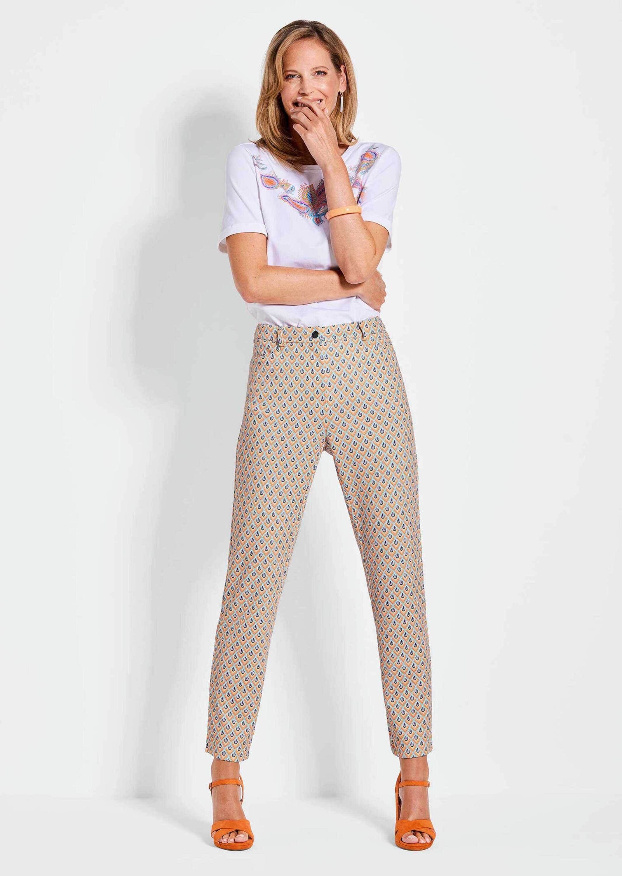 GOLDNER 2-in-1-Hose »Elegante Hose LOUISA mit Muster«