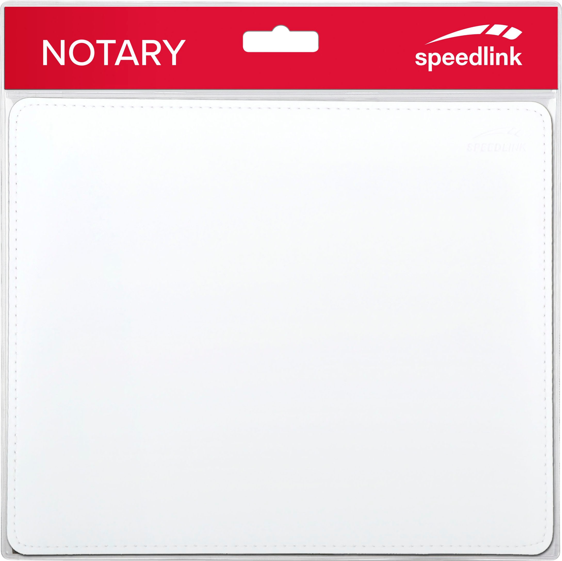 Speedlink Mauspad »NOTARY Soft Touch, weiß«, mit Lederoptik, weiche Oberfläche und genähter Rand