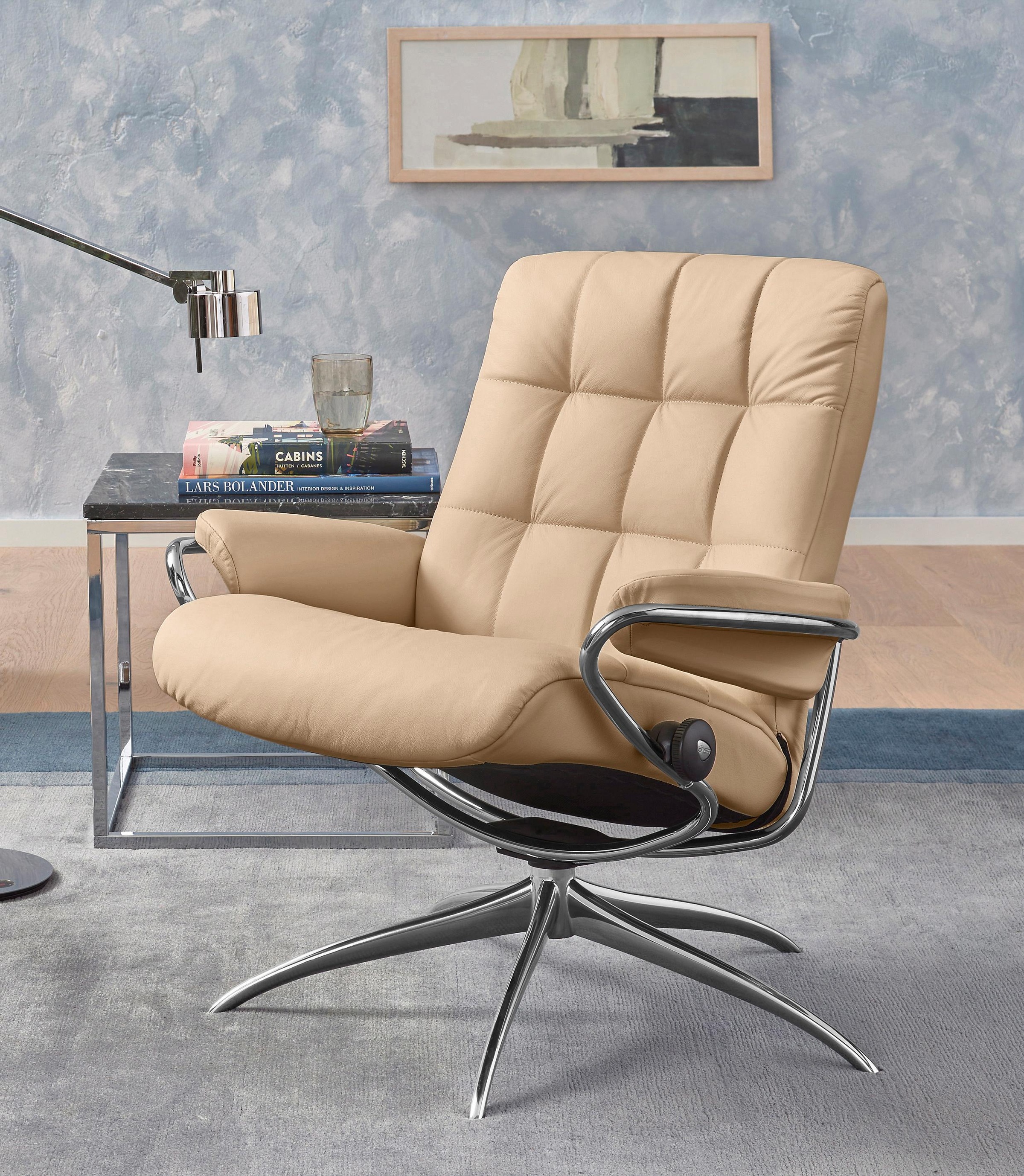 Stressless® Relaxsessel »London«, Low Back, mit Star Base, Gestell Chrom