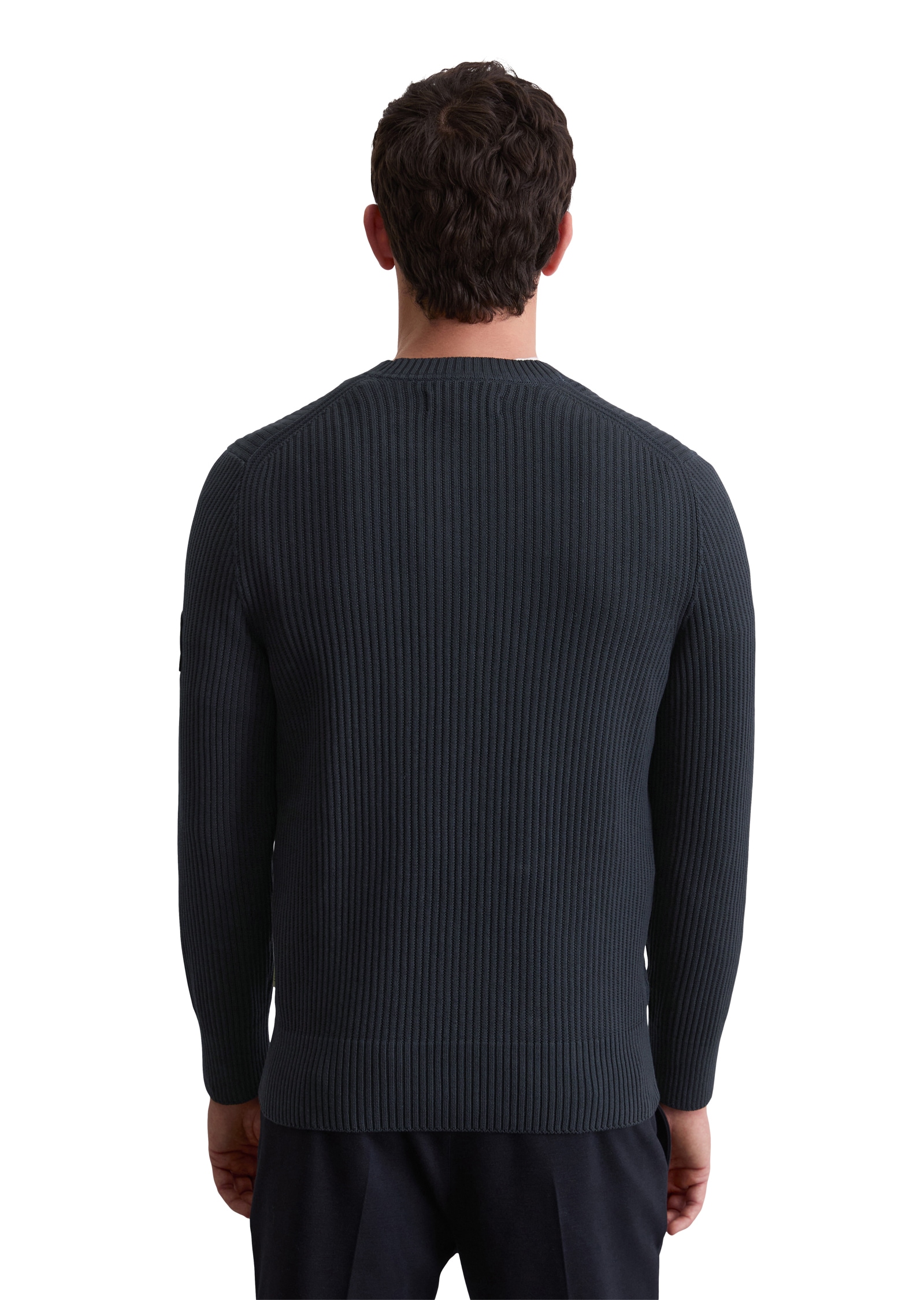 Marc O'Polo Rundhalspullover »DFB Travel Collection«, aus reiner Bio-Baumwolle, regular fit