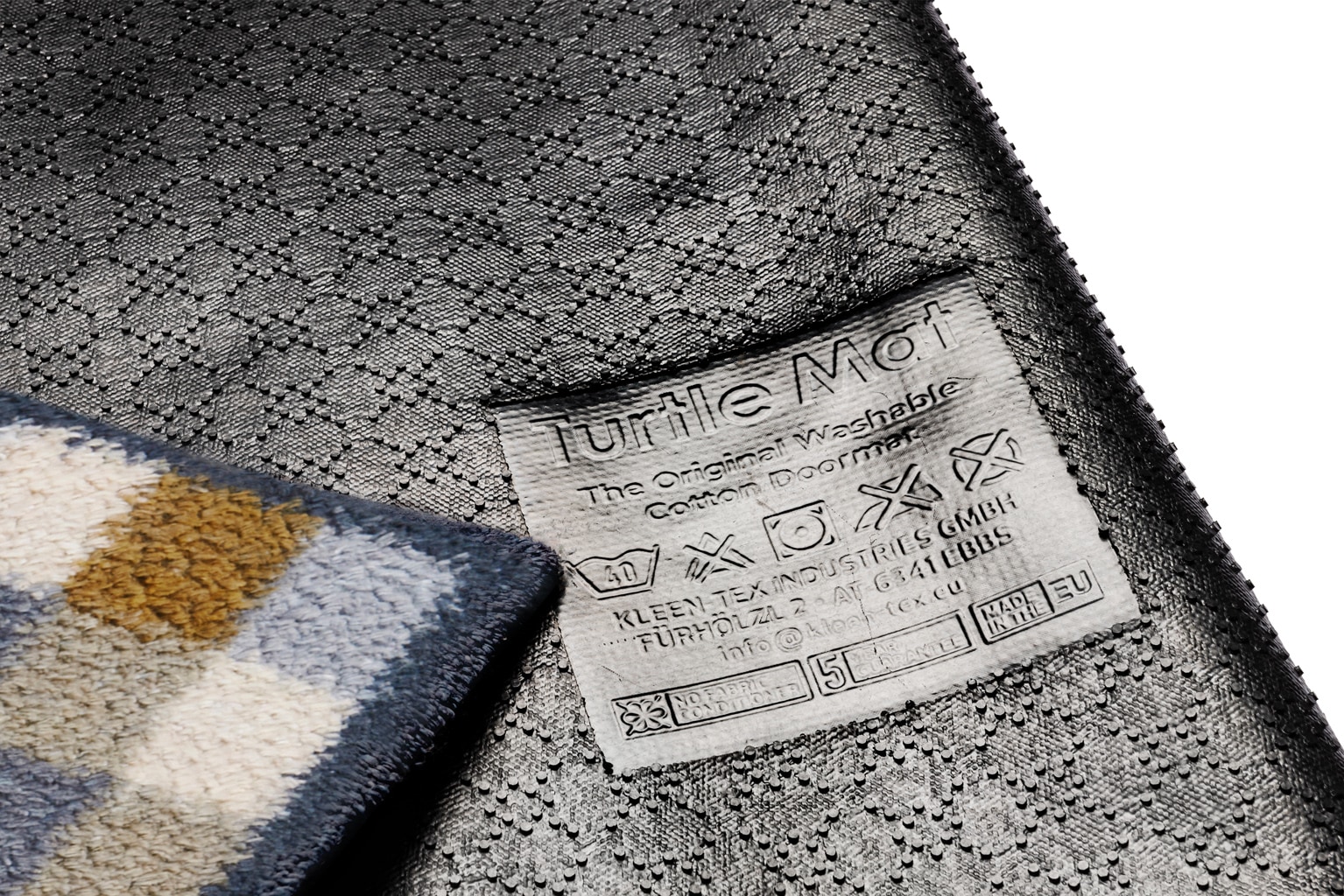 Turtle Mat Fußmatte »und Läufer Neutral Squares« rechteckig 9 mm Höhe