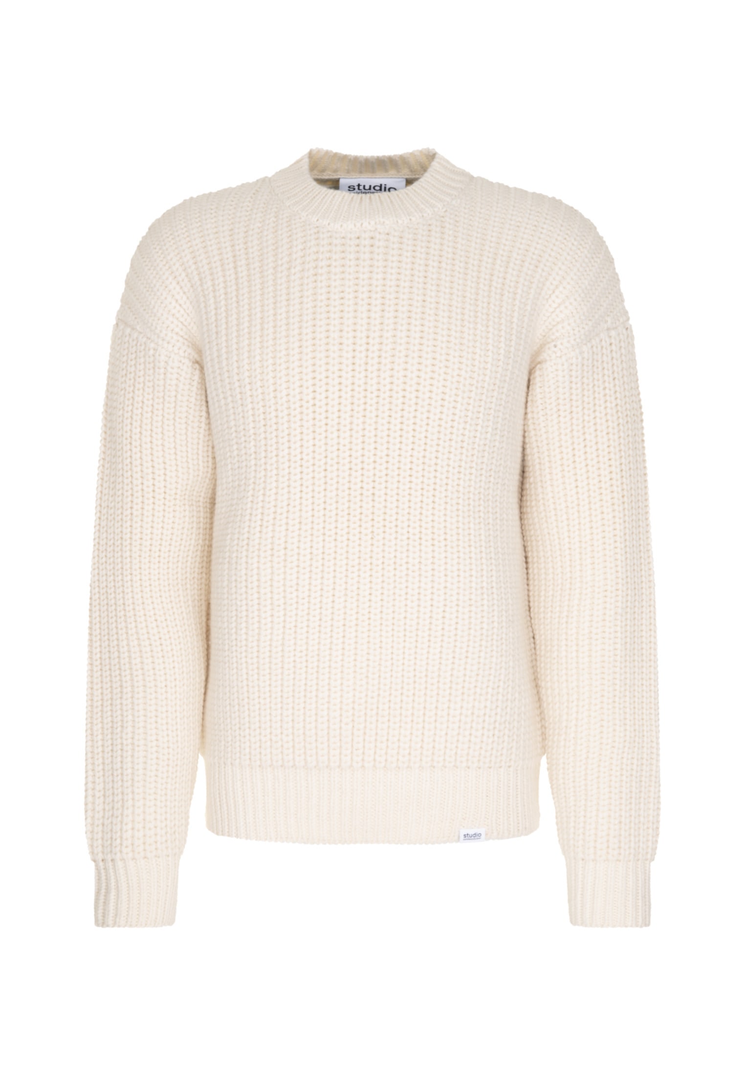 studio seidensticker Strickpullover »Studio«, Langarm Rundhals Uni