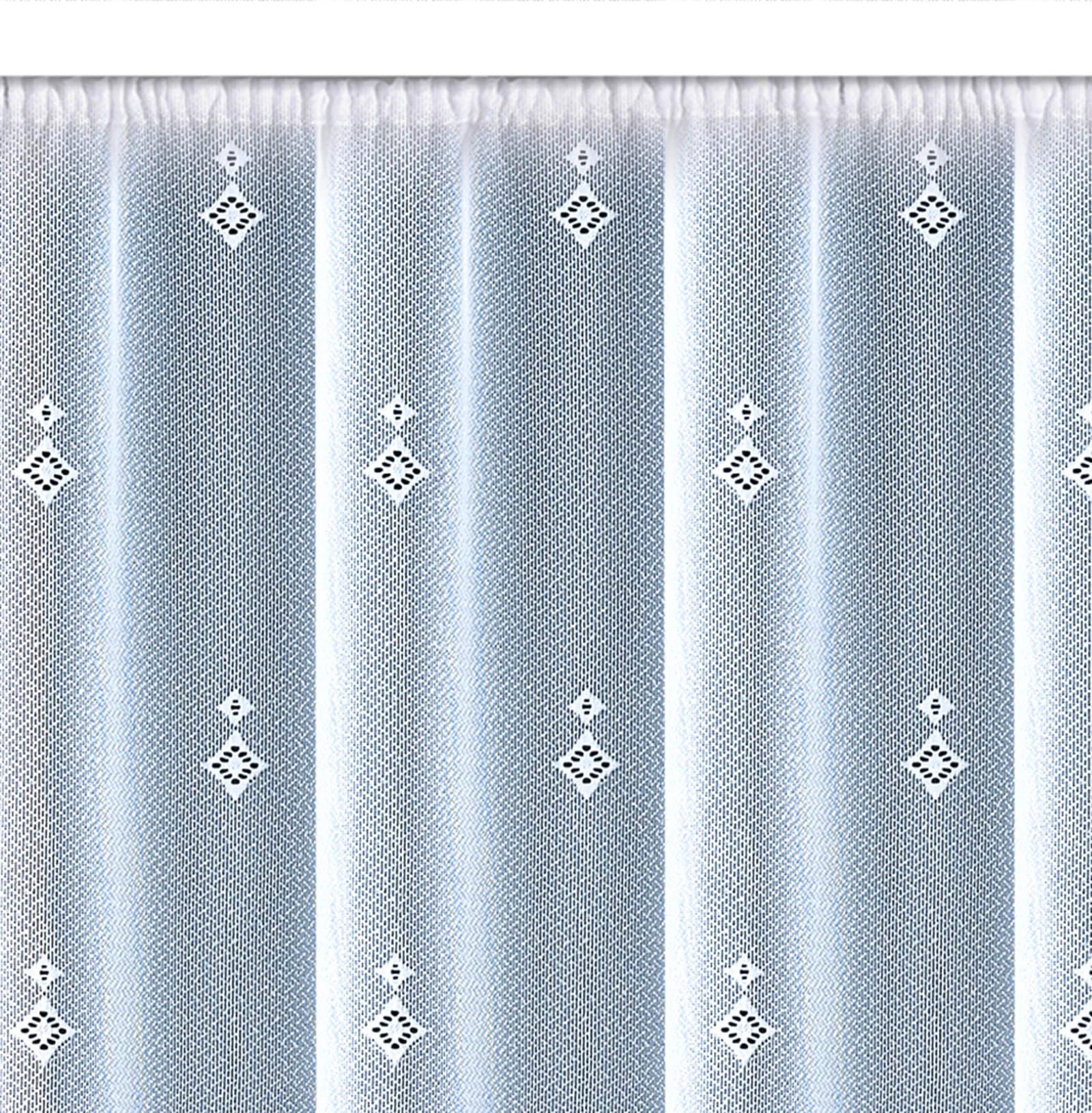 Weckbrodt Gardine »Ravenna« Kräuselband 1 Stk. tlg. Jacquard, Store, floral, Bordüre, Sockel, halbtransparent