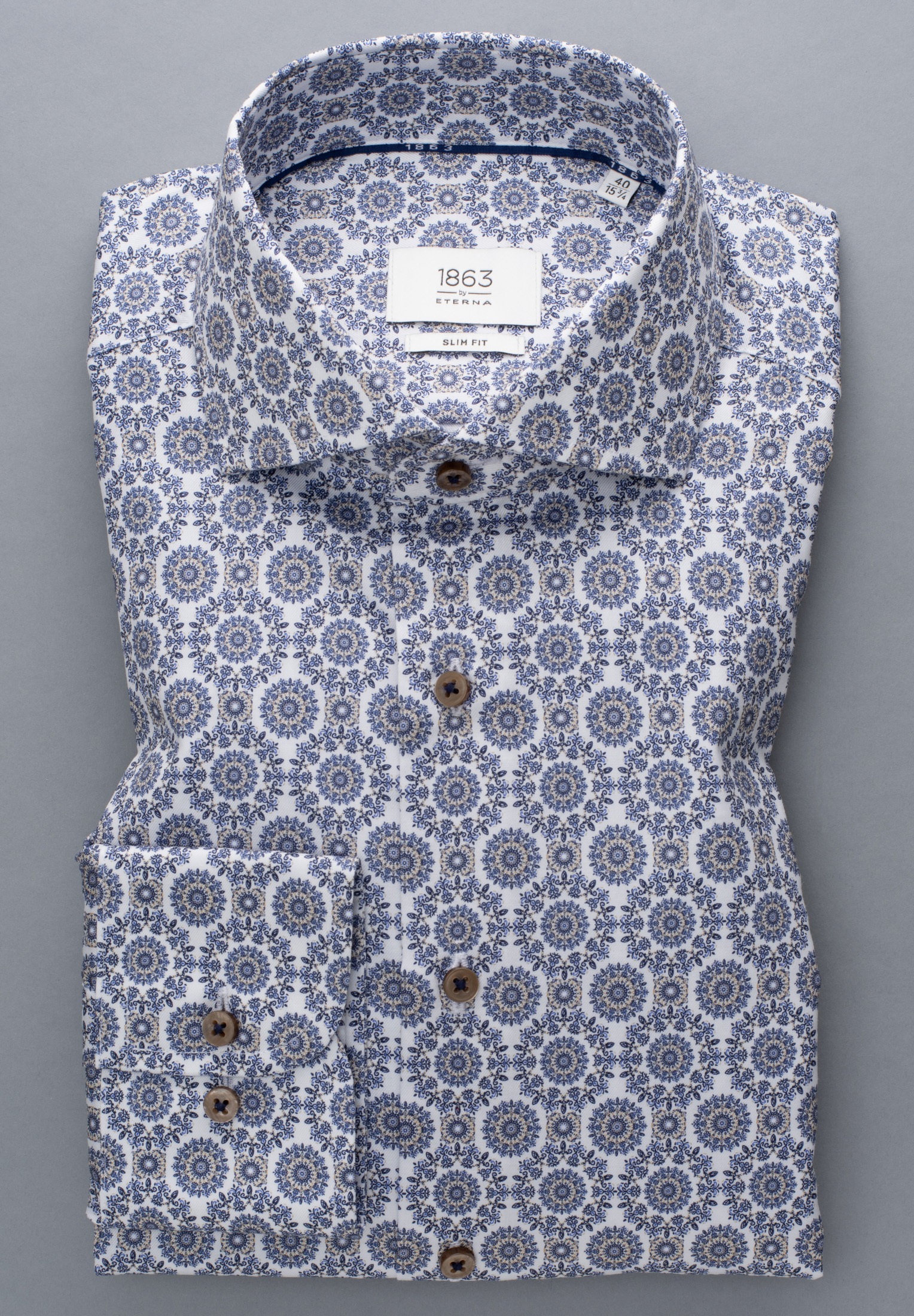 Eterna Langarmhemd »SLIM FIT« NON IRON (bügelfrei)