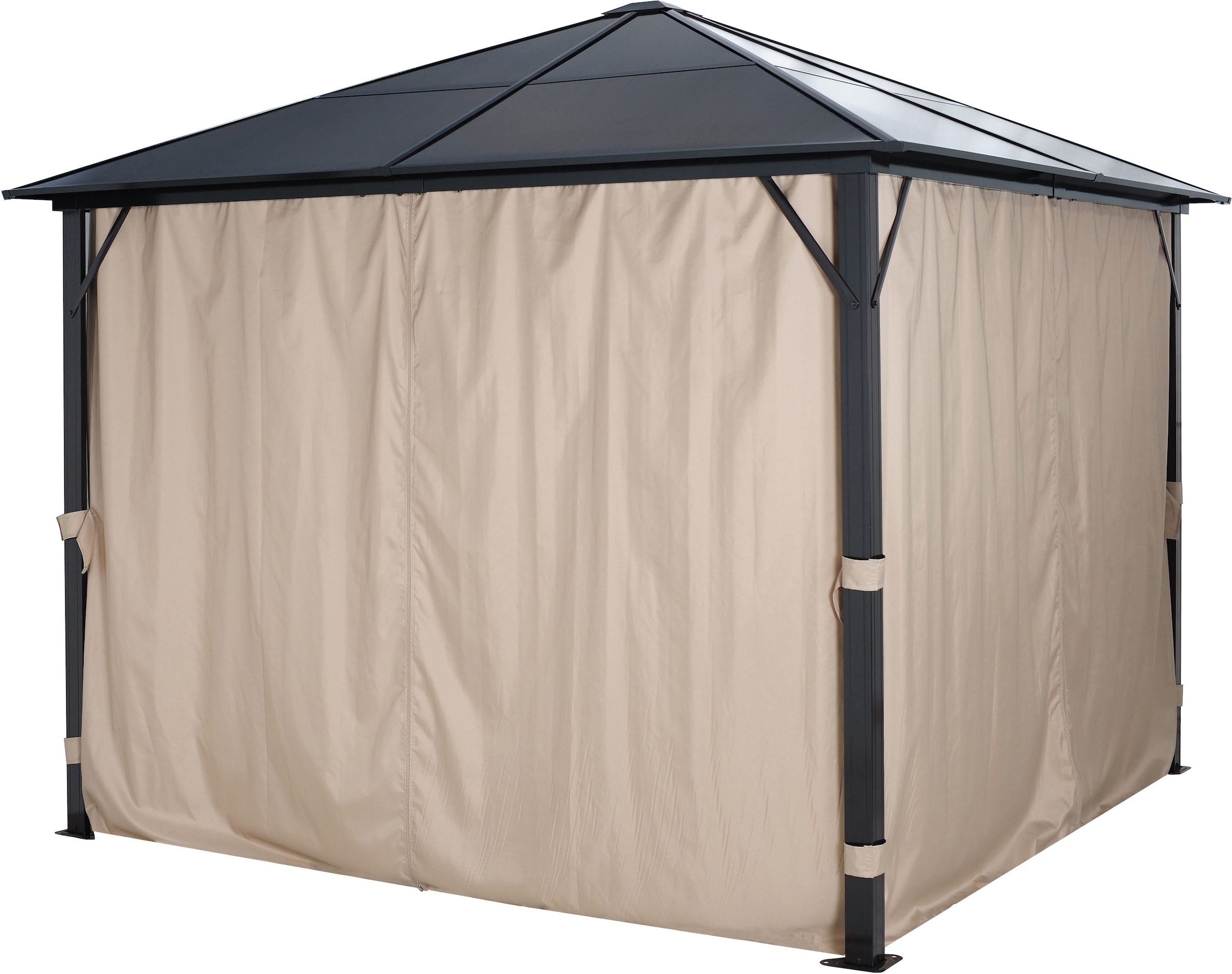 KONIFERA Pavillon »Aruba 2.0«, in Sockelmaß: 300x300 cm oder 365x300 cm