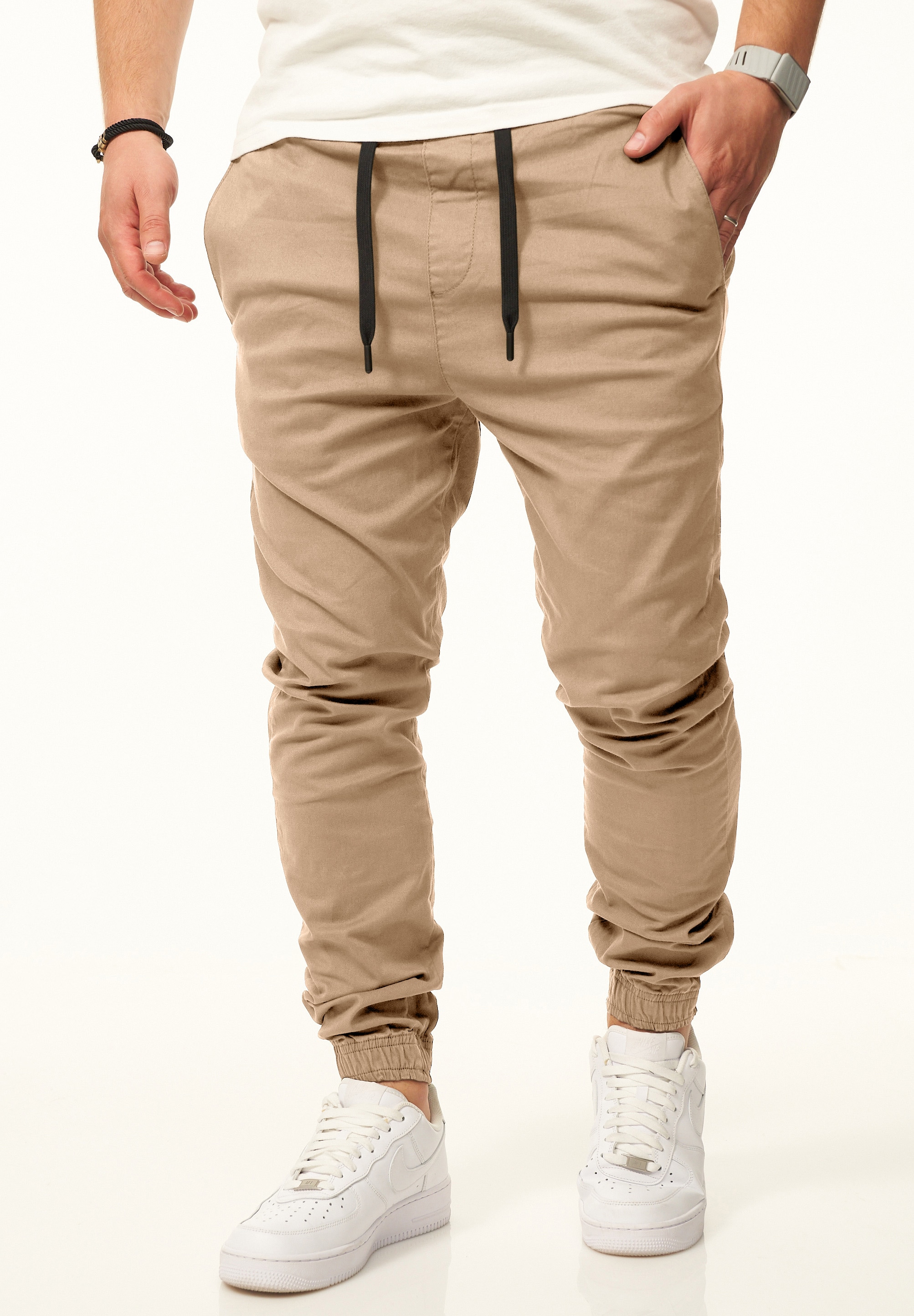 Daily Cotton Chinohose »als Jogger Jeans Freizeithose mit Gummibund«  Stoffhose im Regular-Fit mit Extra Save-Pocket