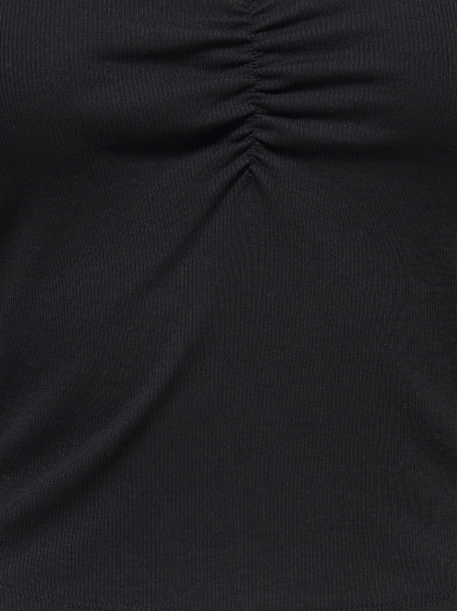 ONLY Langarmshirt »ONLBETTY LIFE L/S SCALLOP V-NECK CC JRS« mit Raffung am Ausschnitt