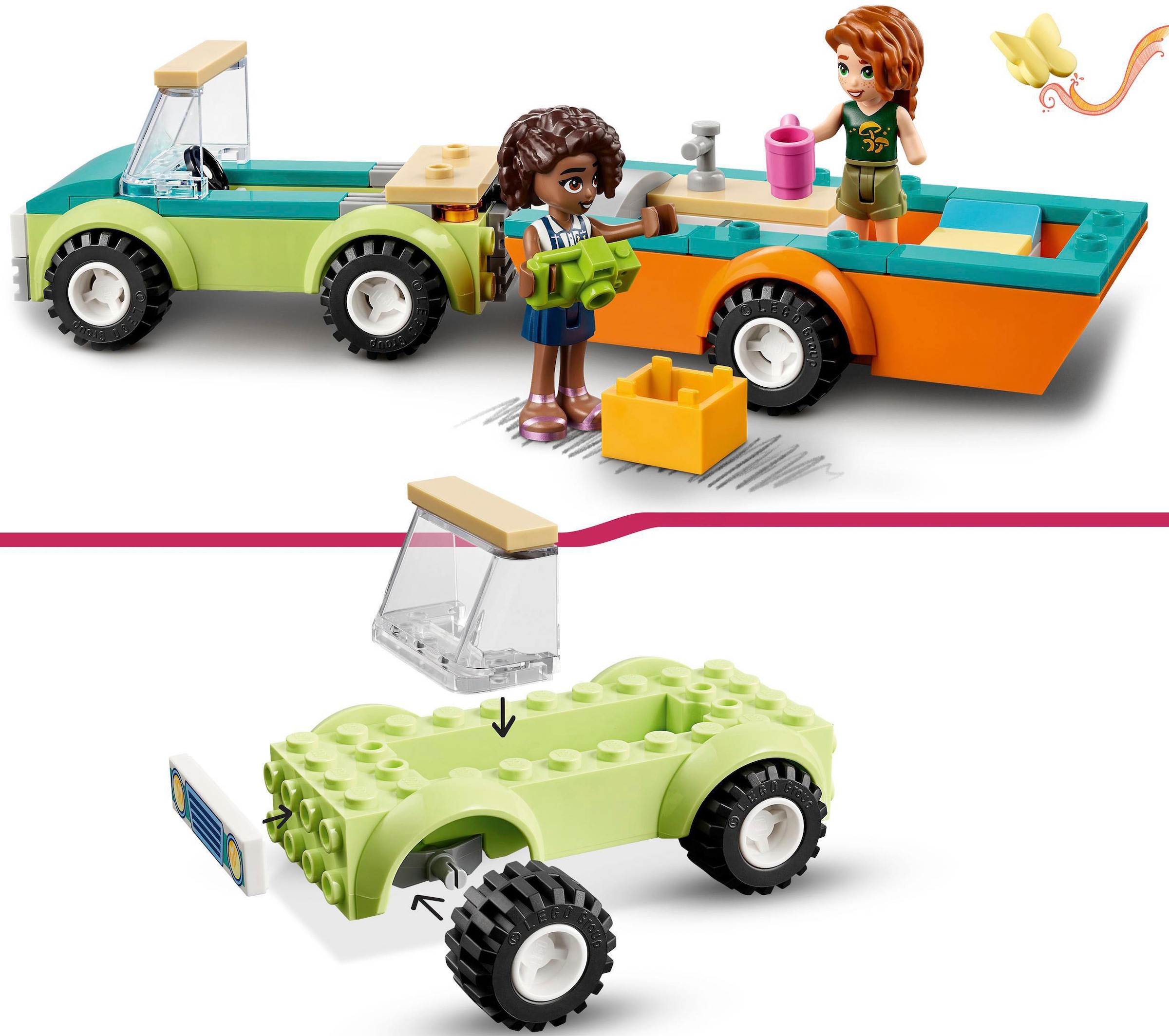 LEGO® Konstruktionsspielsteine »Campingausflug (41726), LEGO® Friends«, (87 St.), Made in Europe