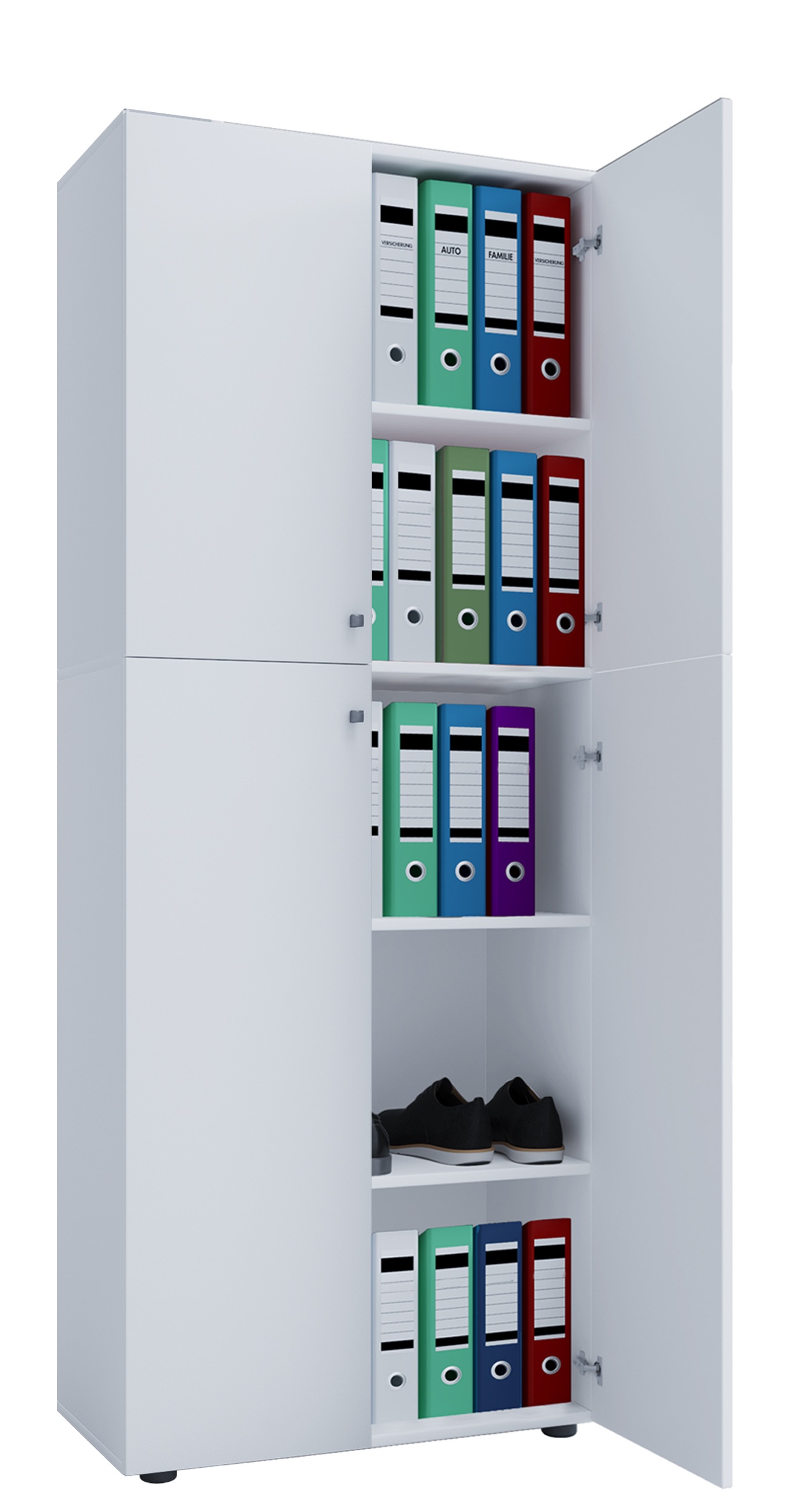 VCM Aktenschrank »Büroschrank Bücher Ordner Aktenschrank Lona 5fach« 1 Stk. tlg.