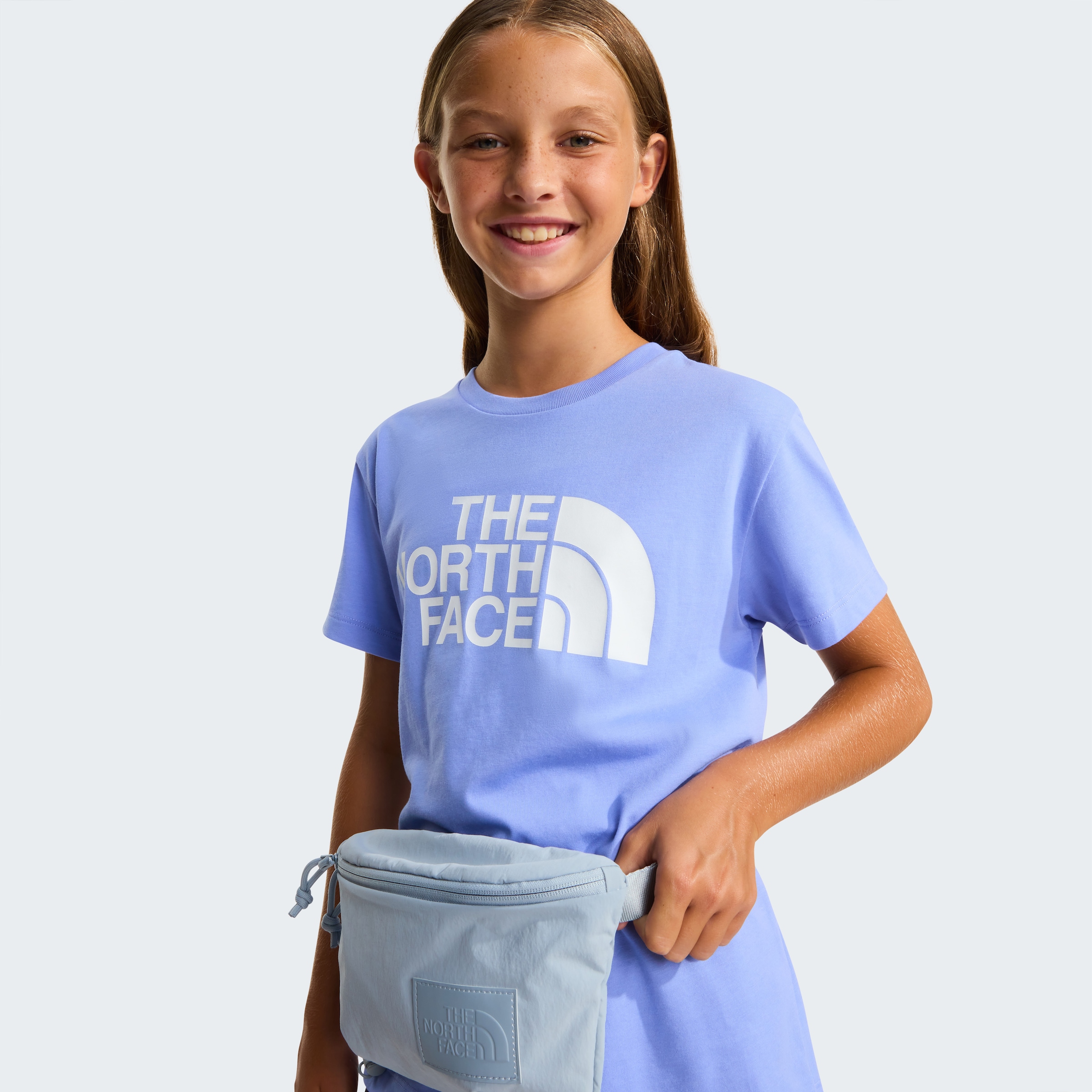 The North Face T-Shirt »TEEN EASY REGULAR SS TEE« für Jugendliche, sportlicher Stil, Kurzarm, Rundhalsausschnitt