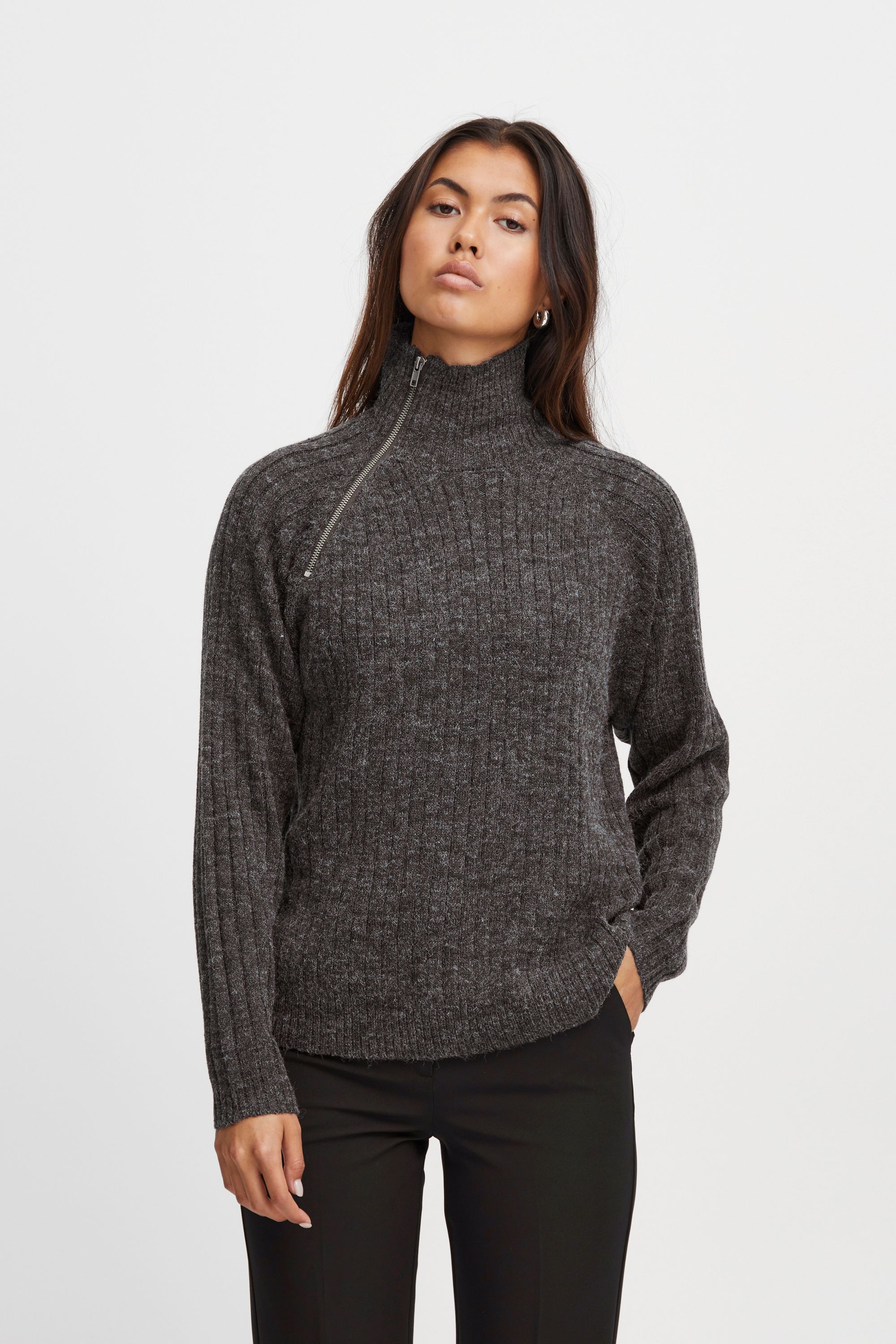 Ichi Strickfleece-Pullover »Strickpullover IHNovo«