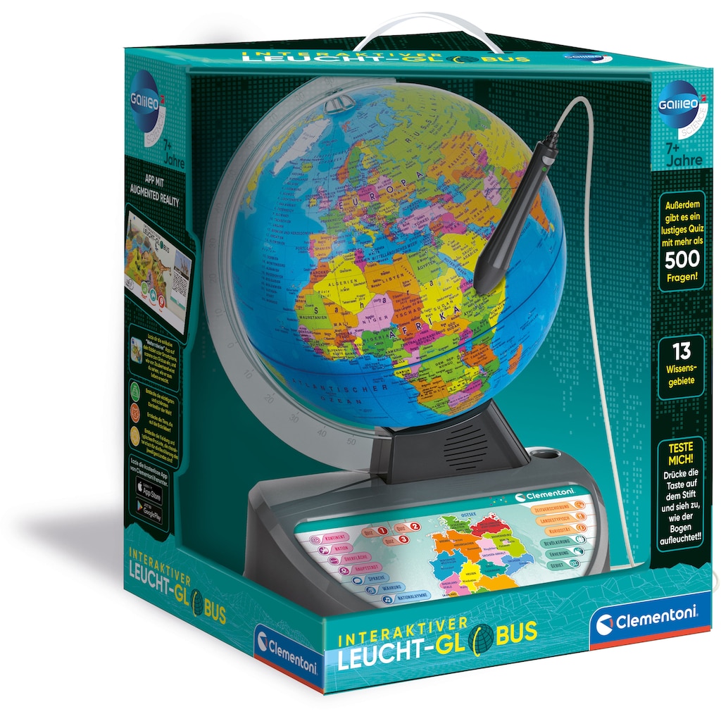 Clementoni® Globus »Galileo Interaktiver Leucht-Globus«, Made in Europe