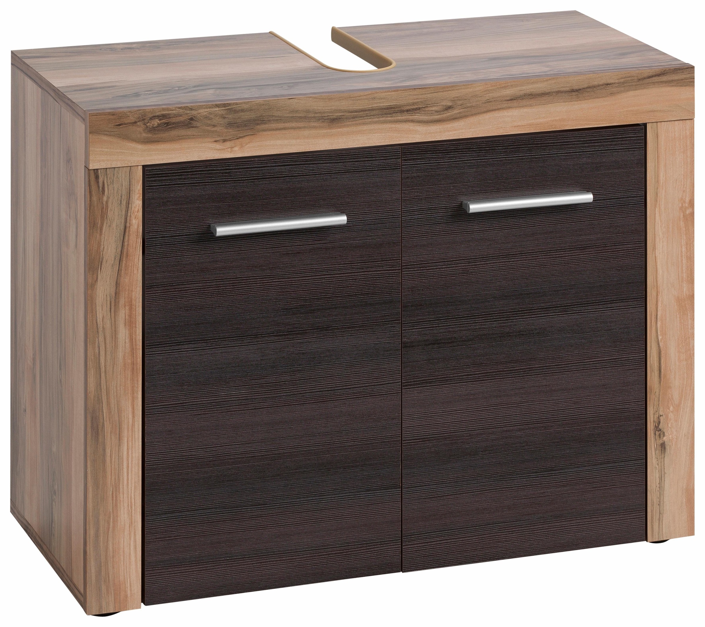 trendteam Waschbeckenunterschrank »CANCUN«, mit Rahmenoptik in Holztönen, Höhe 56 cm
