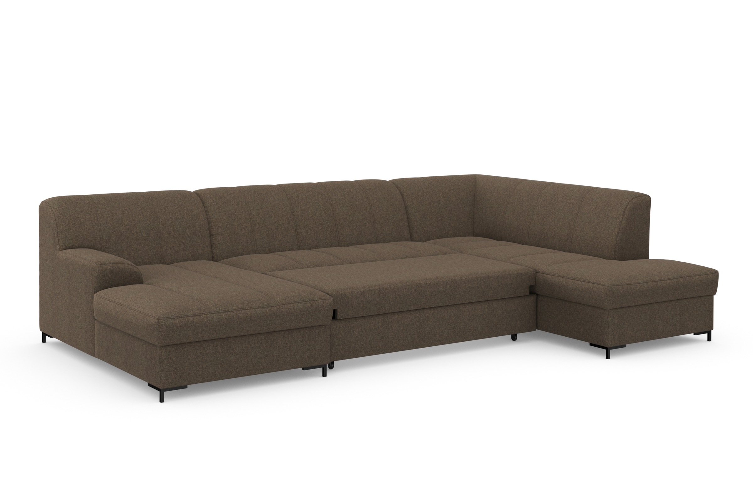 INOSIGN Wohnlandschaft »Balme, moderne Formensprache, zeitloses Design, U-Form«, Inkl. Zierkissen, wahlweise mit Bettfunktion