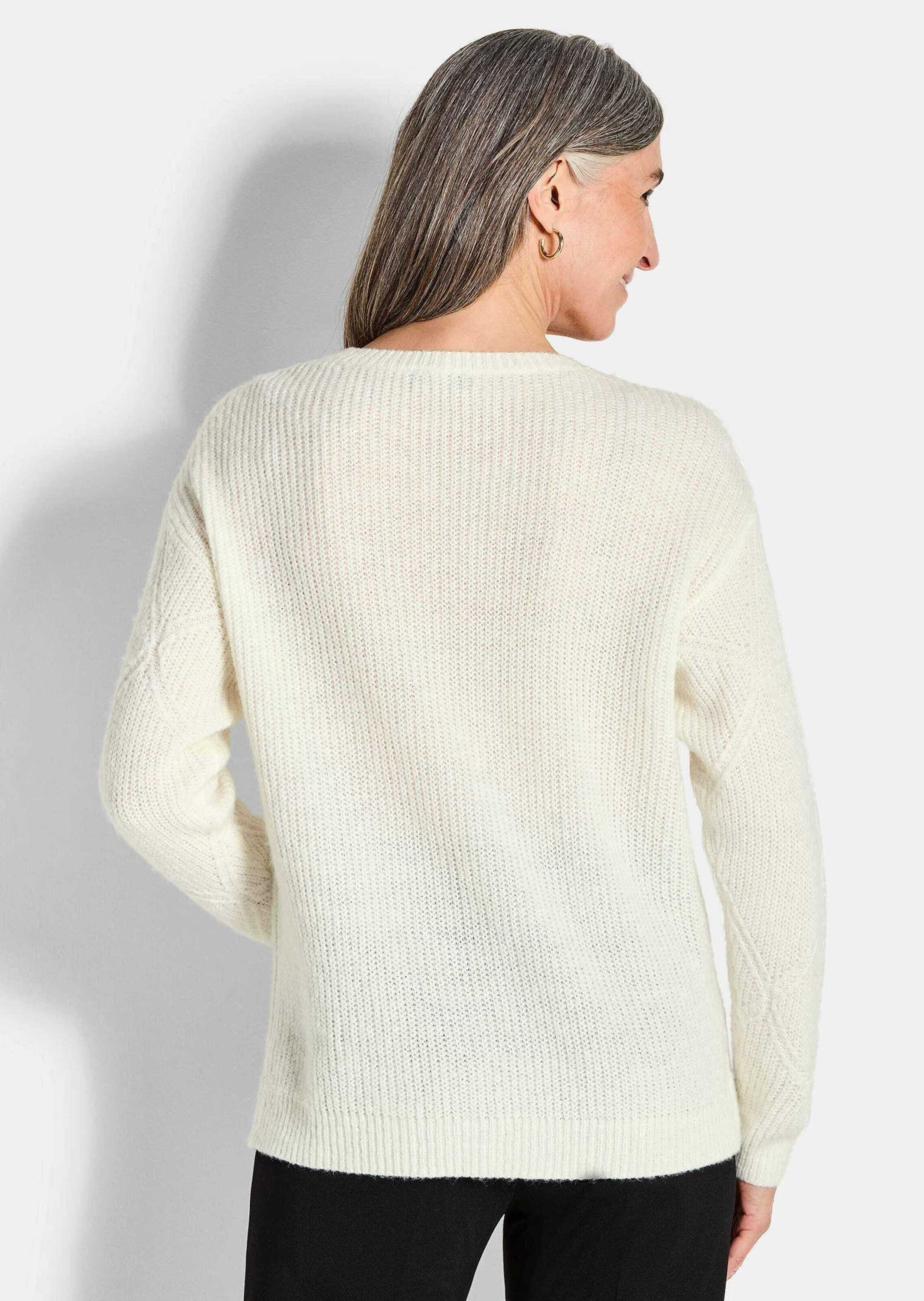 GOLDNER Rundhalspullover »Kurzgröße Pullover aus leichtem Strick«