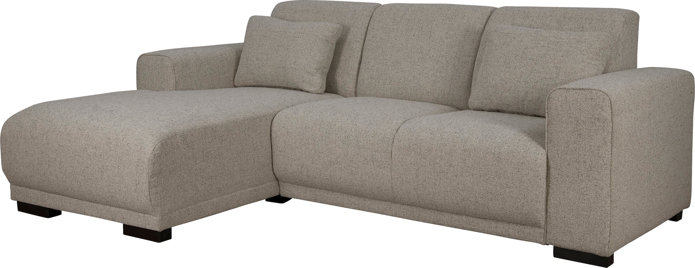 Home affaire Ecksofa »BORNHOLM L-Form mit Recamiere, Maße B/T/H: 234/162/85 cm«, Recamiere links oder rechts bestellbar, Wellenfederung, inkl. 2 Kissen