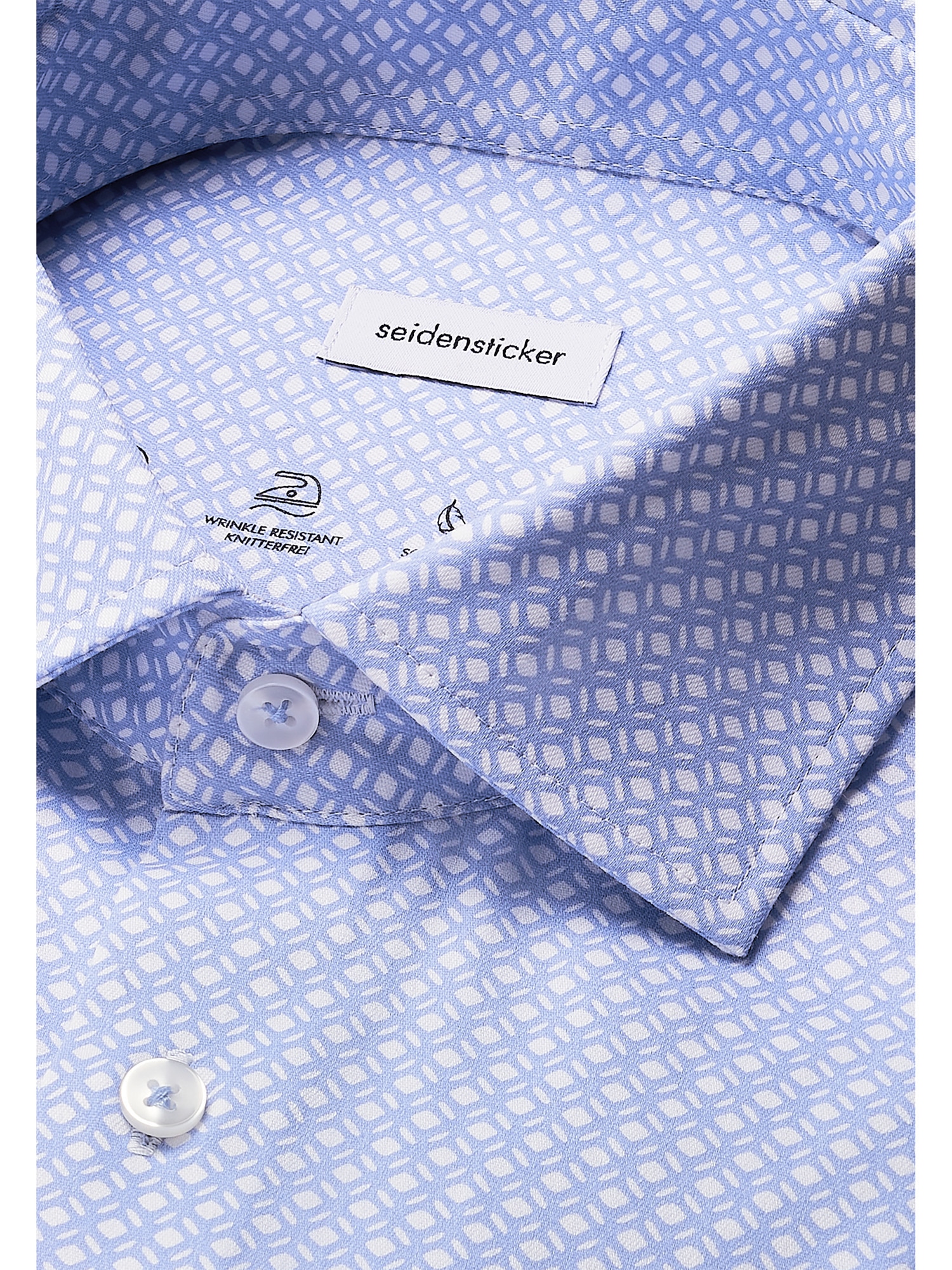 seidensticker Businesshemd »Schwarze Rose«, Regular 1/1 Kentkragen Druck