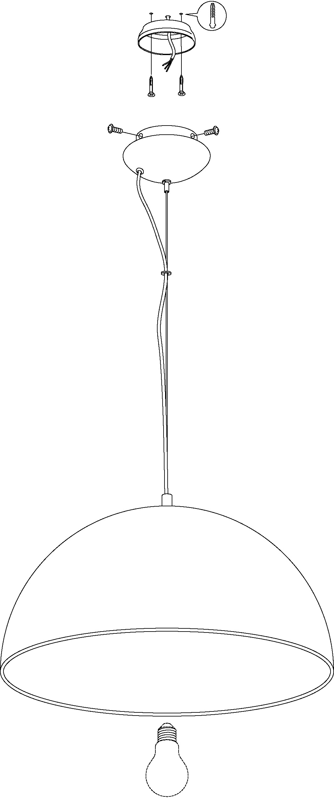 EGLO Hängeleuchte »GAETANO 1 Pendellampe, Stahl, E27, Hängelampe, Esstischlampe, Lampe«, 1 flammig, Leuchtmittel E27 | ohne Leuchtmittel, Hängeleuchte, H150 x Ø53 cm, schwarz, gold, 1X60W exkl.