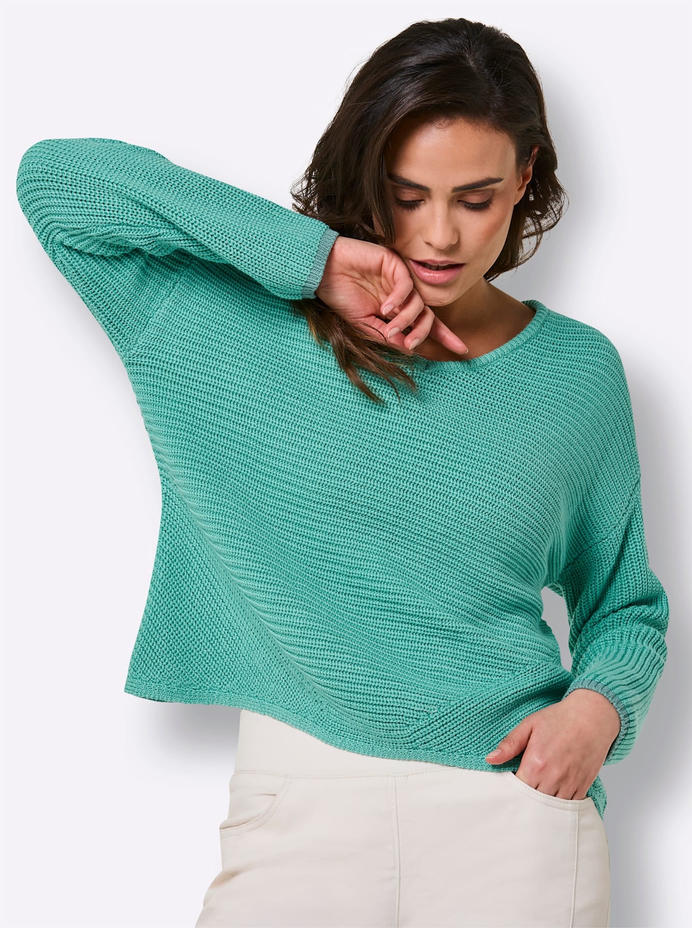 CREATION L PREMIUM Strickpullover »Lyocell-Baumwoll-Pullover«