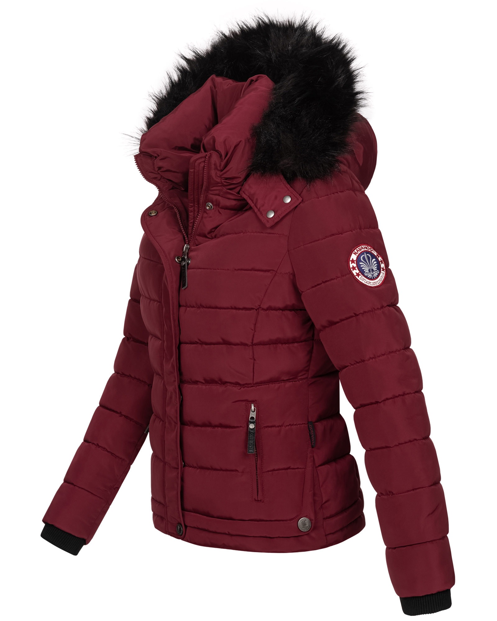 Navahoo Steppjacke »Navahoo Chloe warme Damen Winter Jacke Parka Mantel Stepp Kurzjacke gefüttert NEU B301«