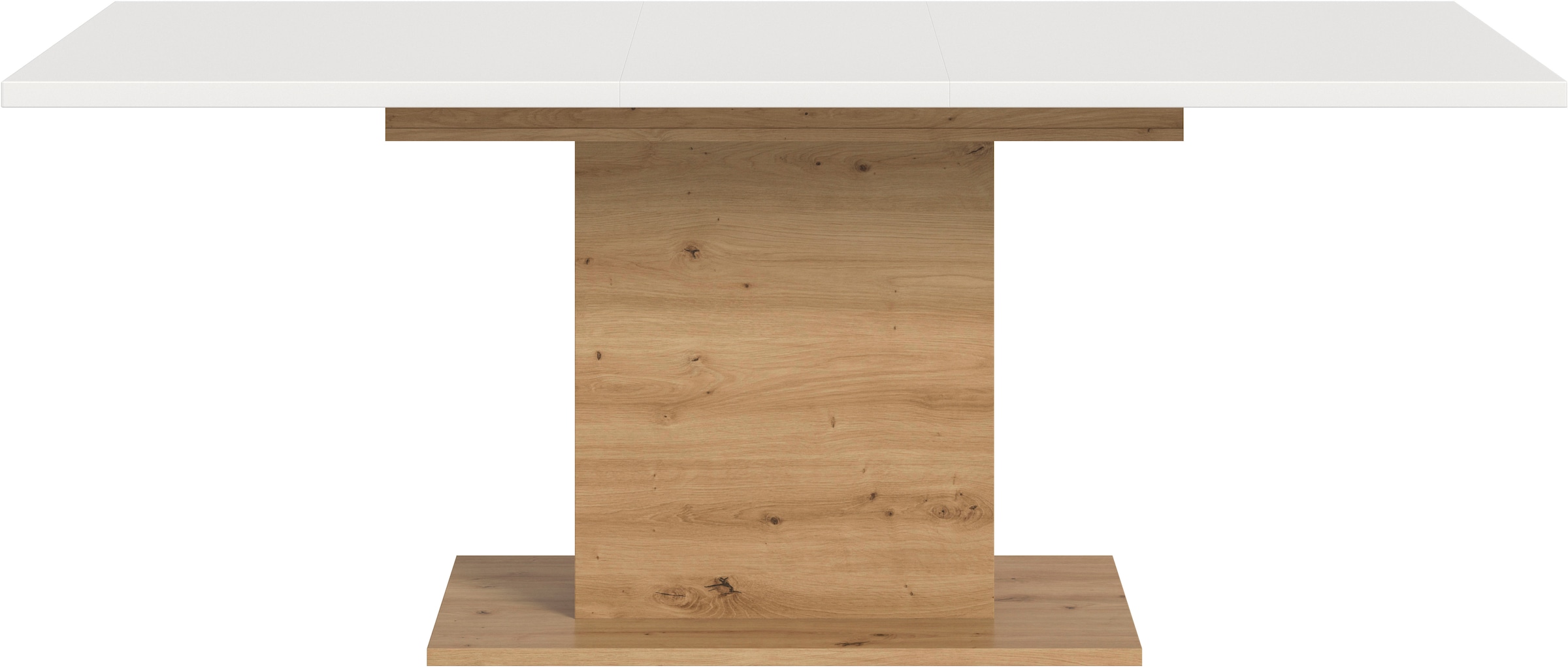 Home affaire Esstisch »Motus, ausziehbar 150 -190 cm, inklusive 40 cm Einlegeplatte« Set, 1 Stk. tlg. Säulengestell mit Bodenplatte, Tisch, Küchentisch, Esszimmer, Küche