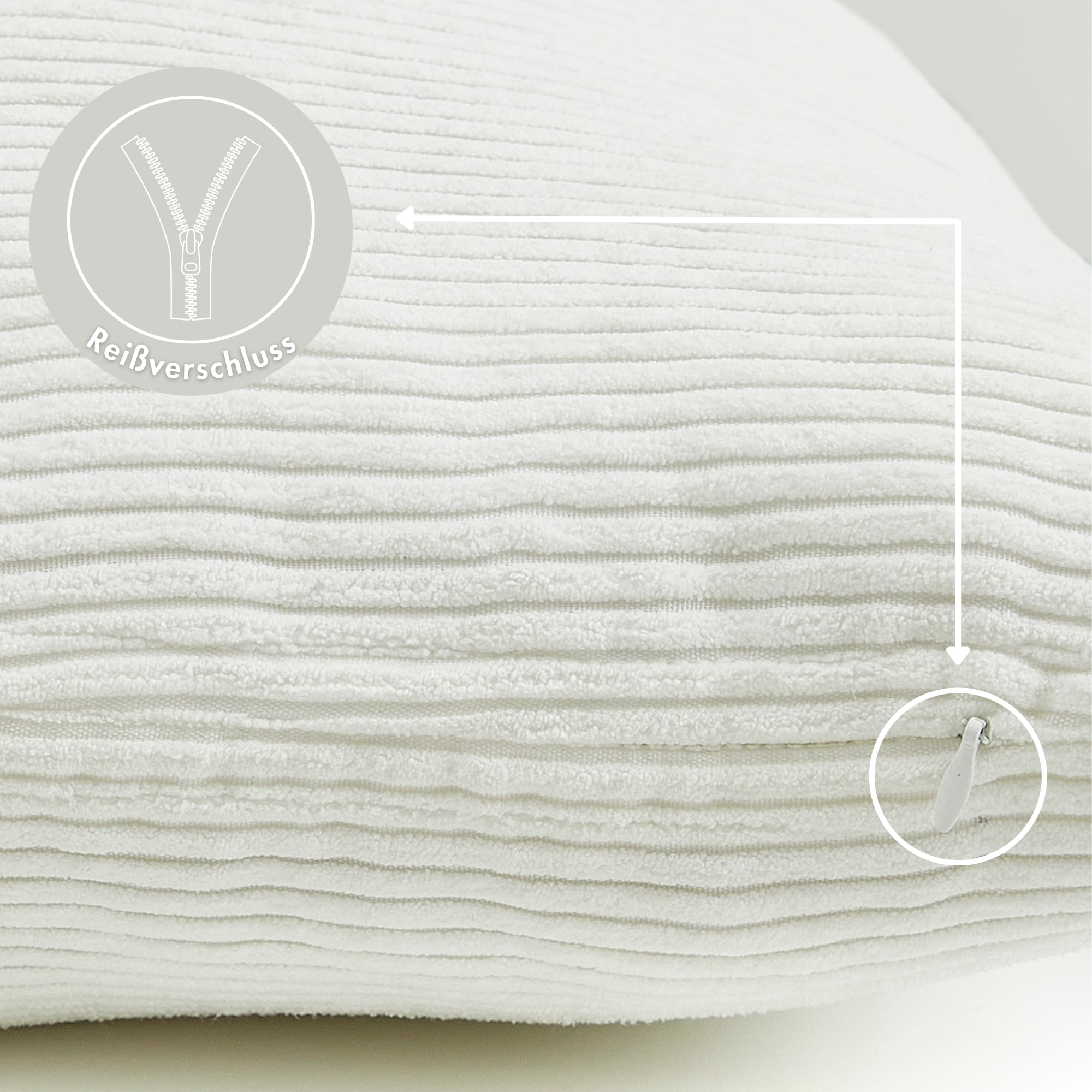 Andiamo Dekokissen »Cord Kissen Emy, Kissenhülle mit Füllung« Sofakissen, eckig, 40x40 oder 30x50  cm, auch als 4er Set erhältlich