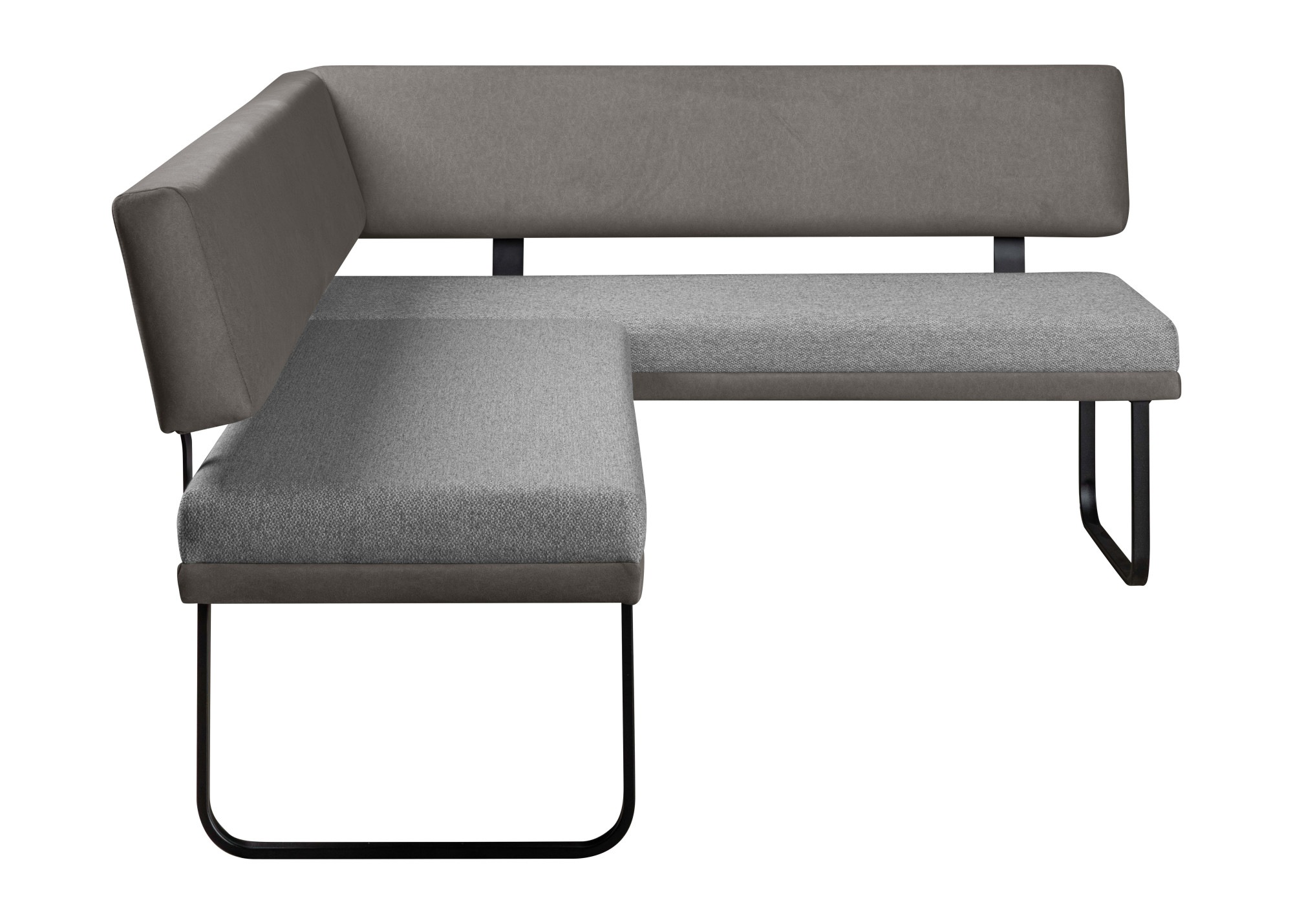 OTTO home Eckbankgruppe »Gabi Essecke, Sitzgruppe, Eckbankgruppe, Küchenbankgruppe« Set, 4tlg, 4 tlg. tlg. Gestell aus matt-schwarzem Flachmetall, stabil, 2-Stoff-Design