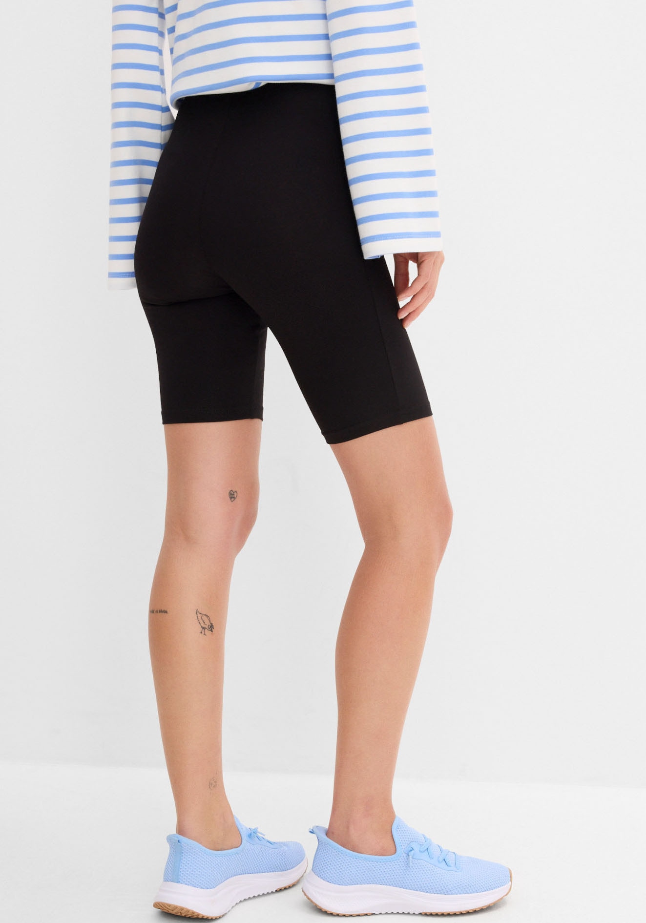 bonprix Radlerhose  aus elastischem Material, taillenhoher Bund mit Gummizug, Skinny Fit