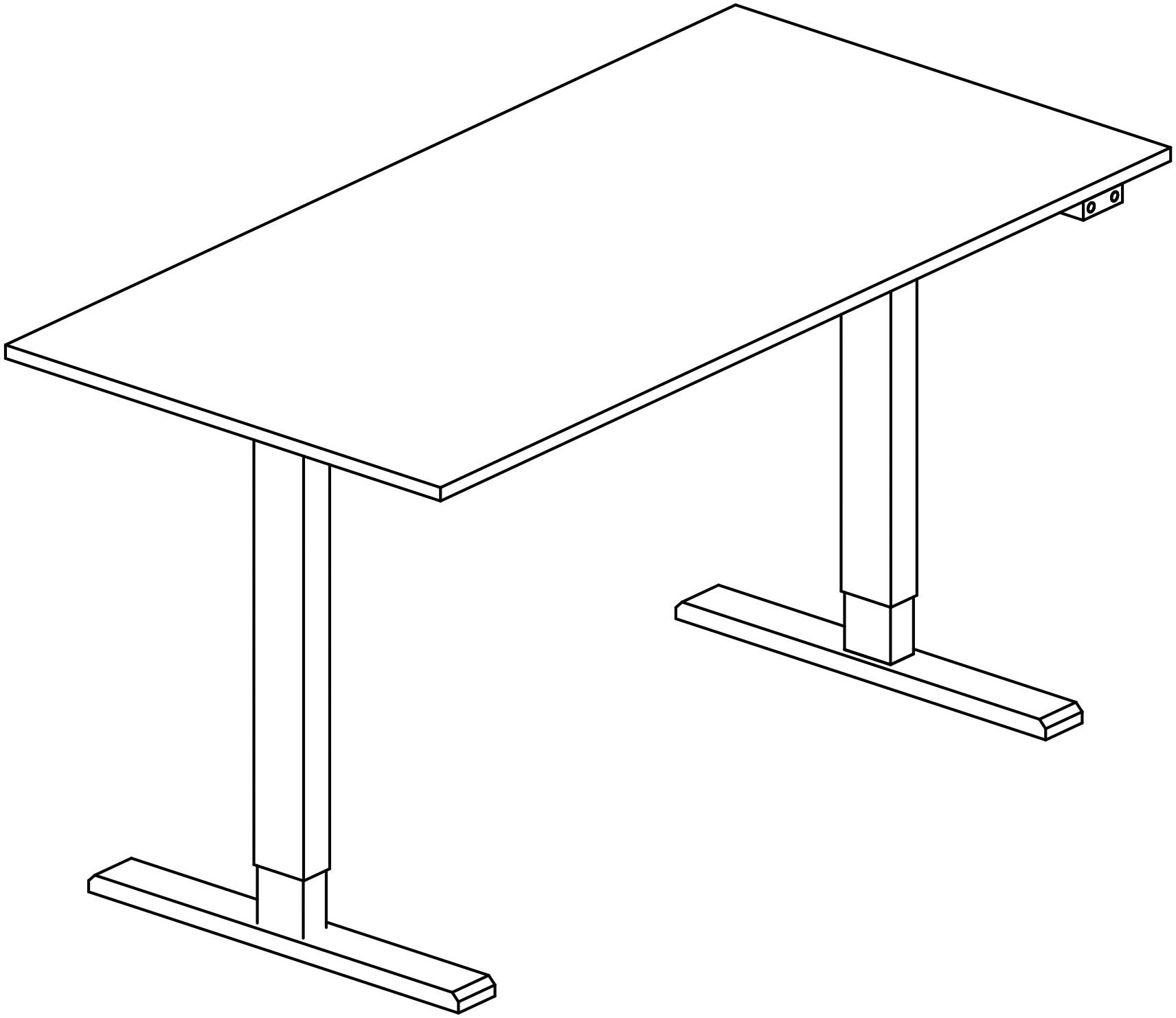 arthur berndt Jugendzimmer-Set »Jugendzimmer-Set »Mathea« 4-teilig«, (Set, 4 tlg.), Schreibtisch stufenlos elekrisch höhenverstellbar