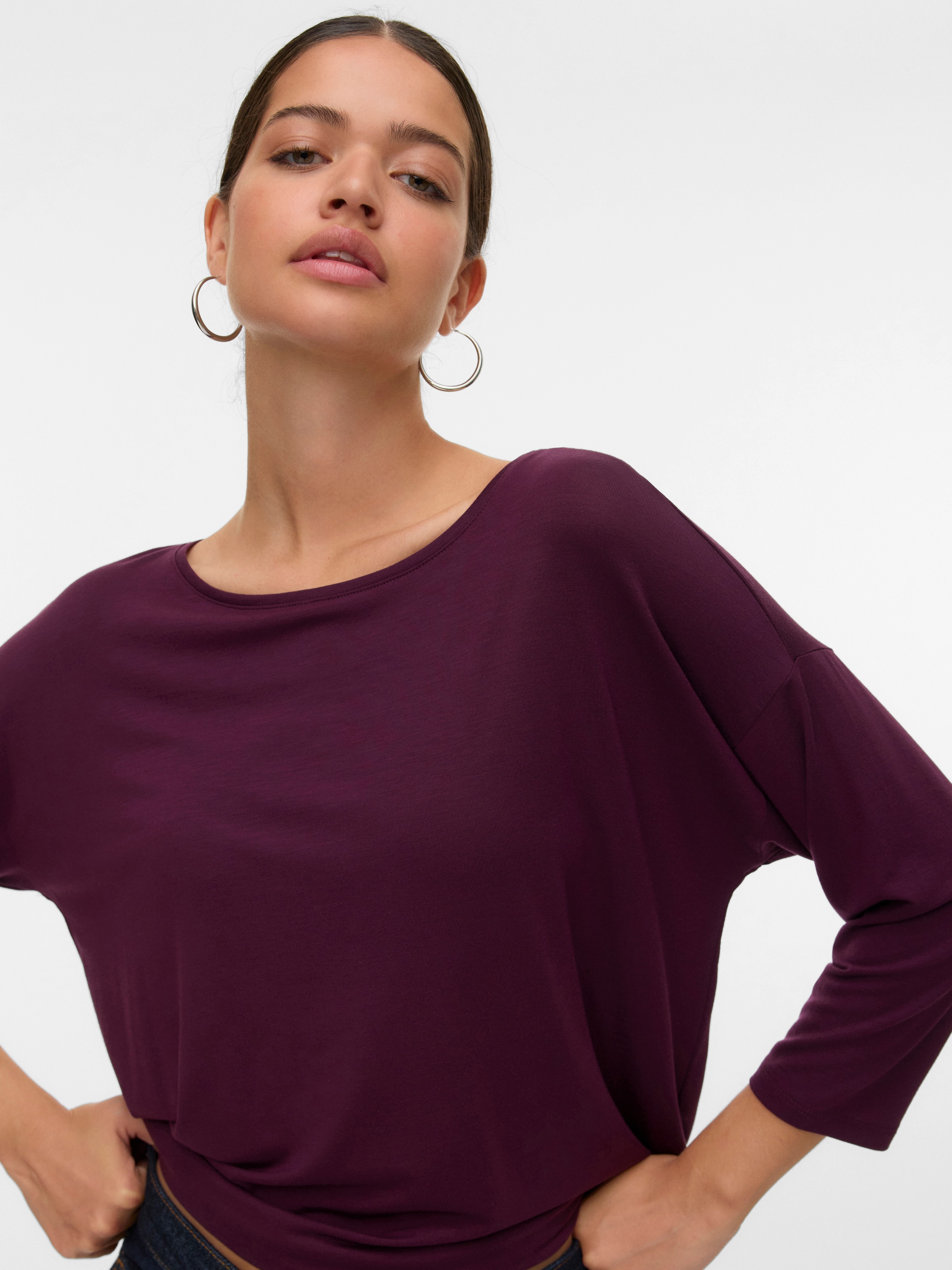 Vero Moda 3/4-Arm-Shirt »VMAVA 3/4 TOP JRS GA NOOS«