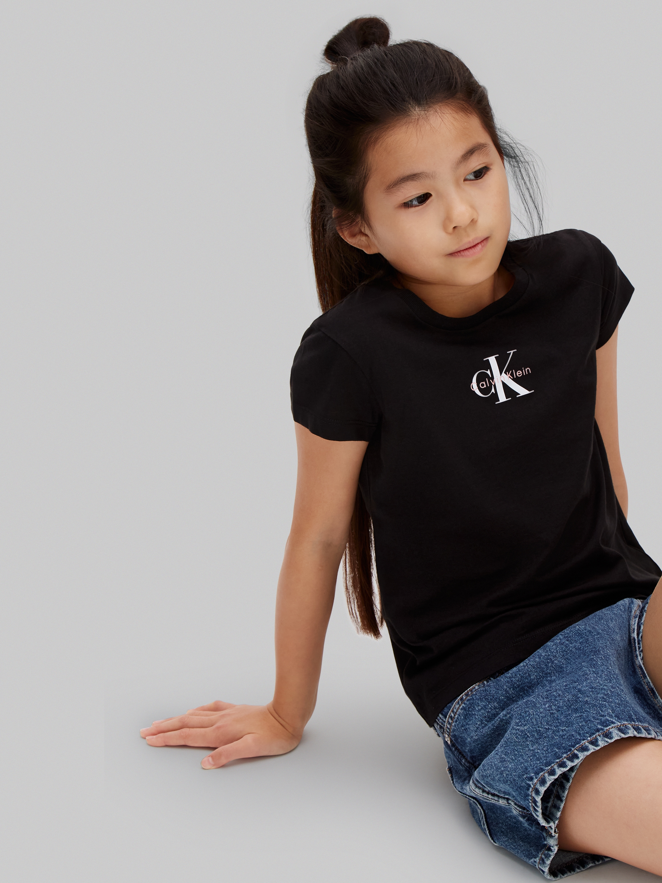 Calvin Klein Jeans T-Shirt »MICRO MONOGRAM TOP« Regular fit für Kinder